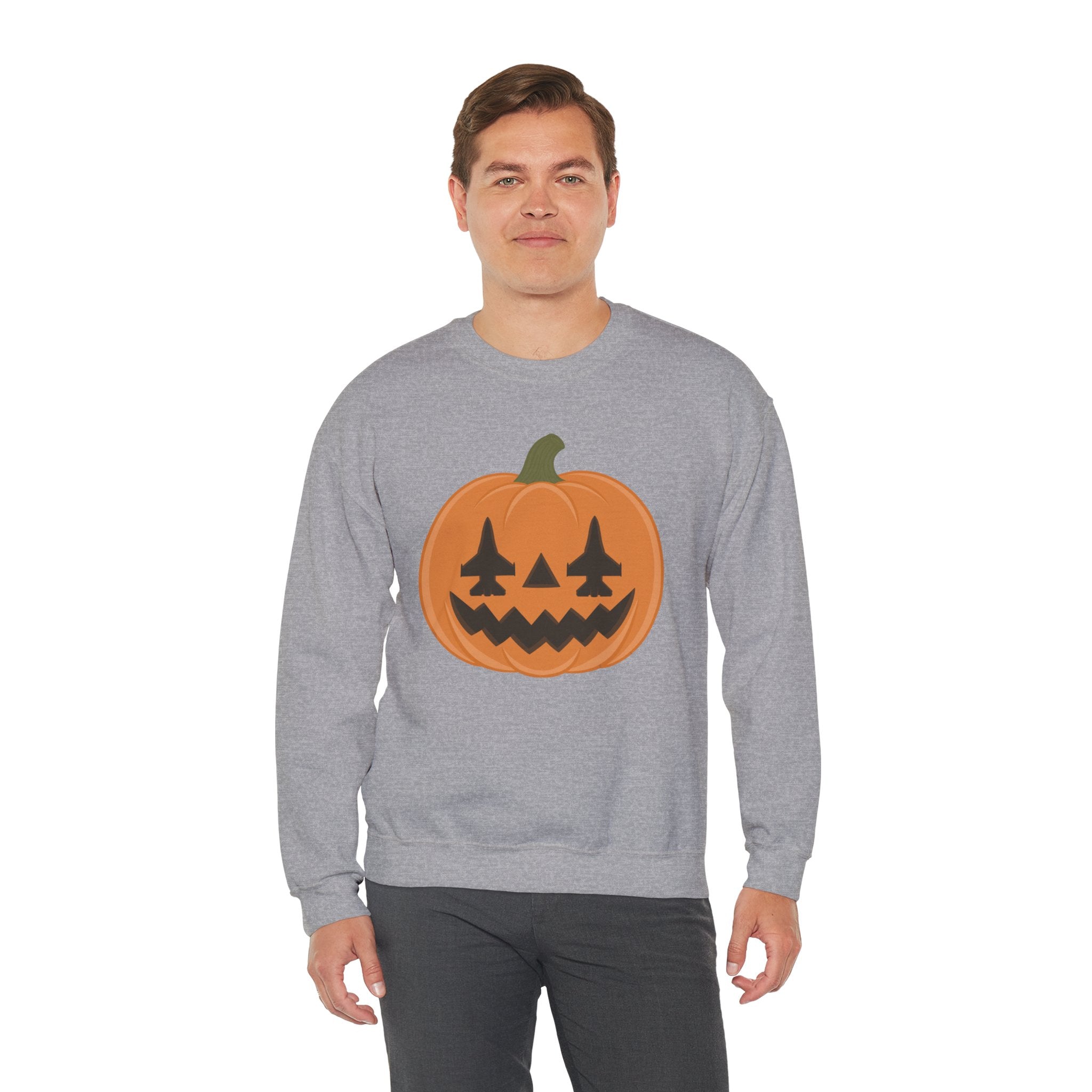 F-16 Jack-o-lantern Sweatshirt (Unisex)