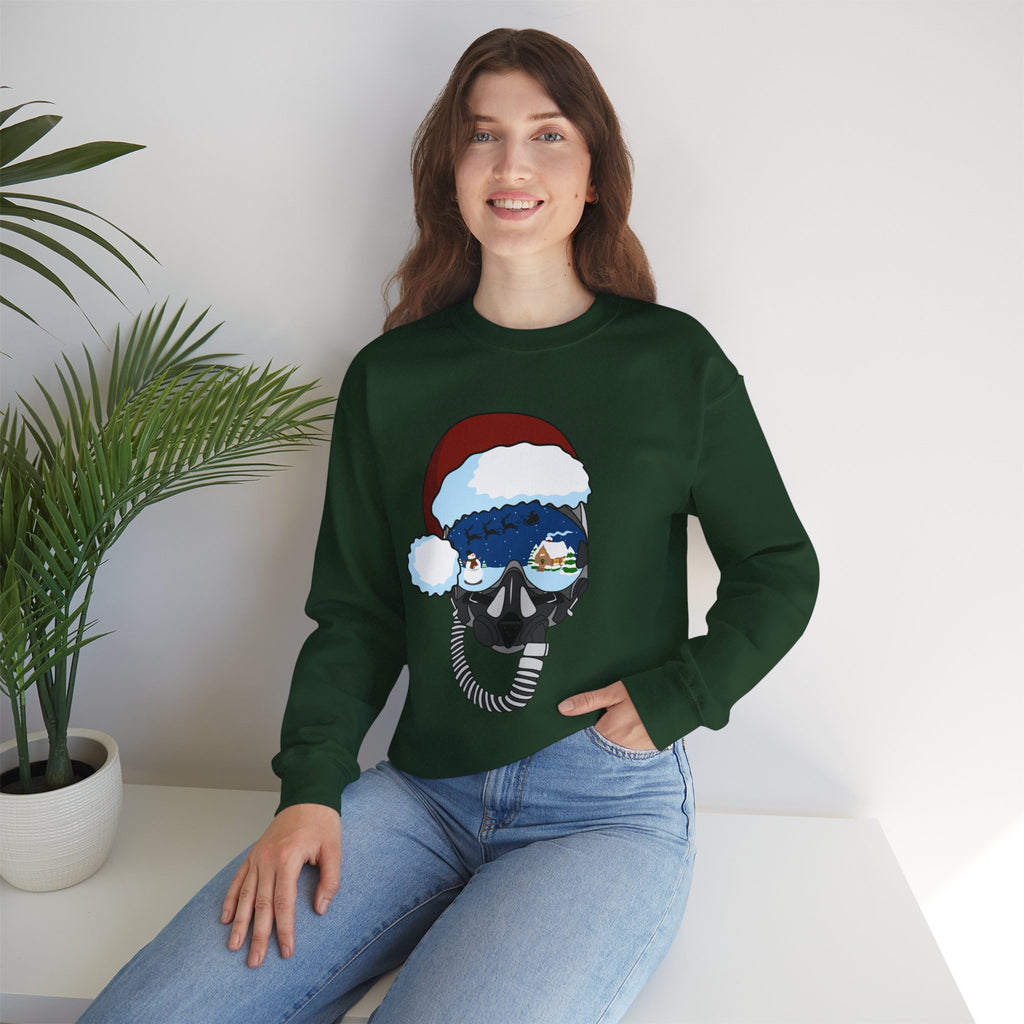 Santa Helmet Sweatshirt (Unisex)