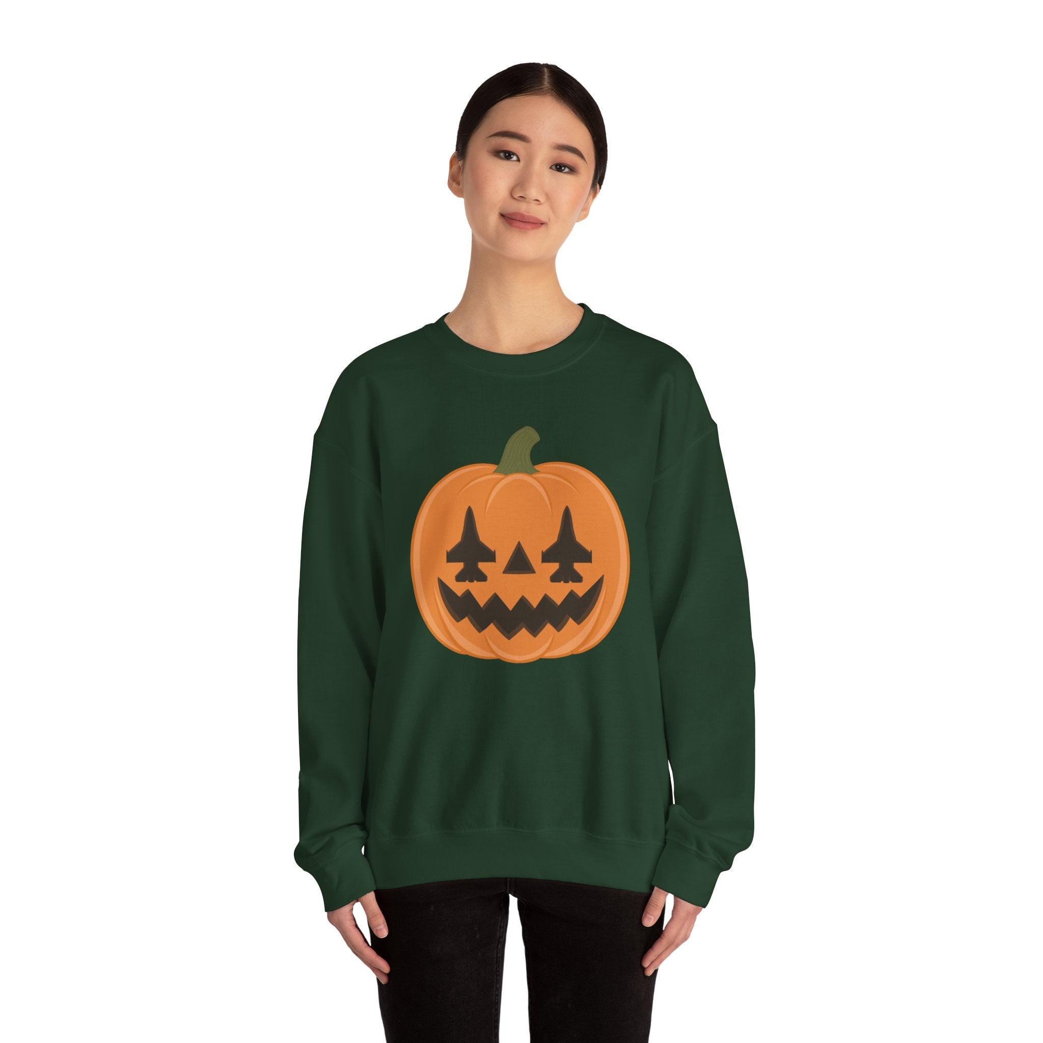 F-16 Jack-o-lantern Sweatshirt (Unisex)