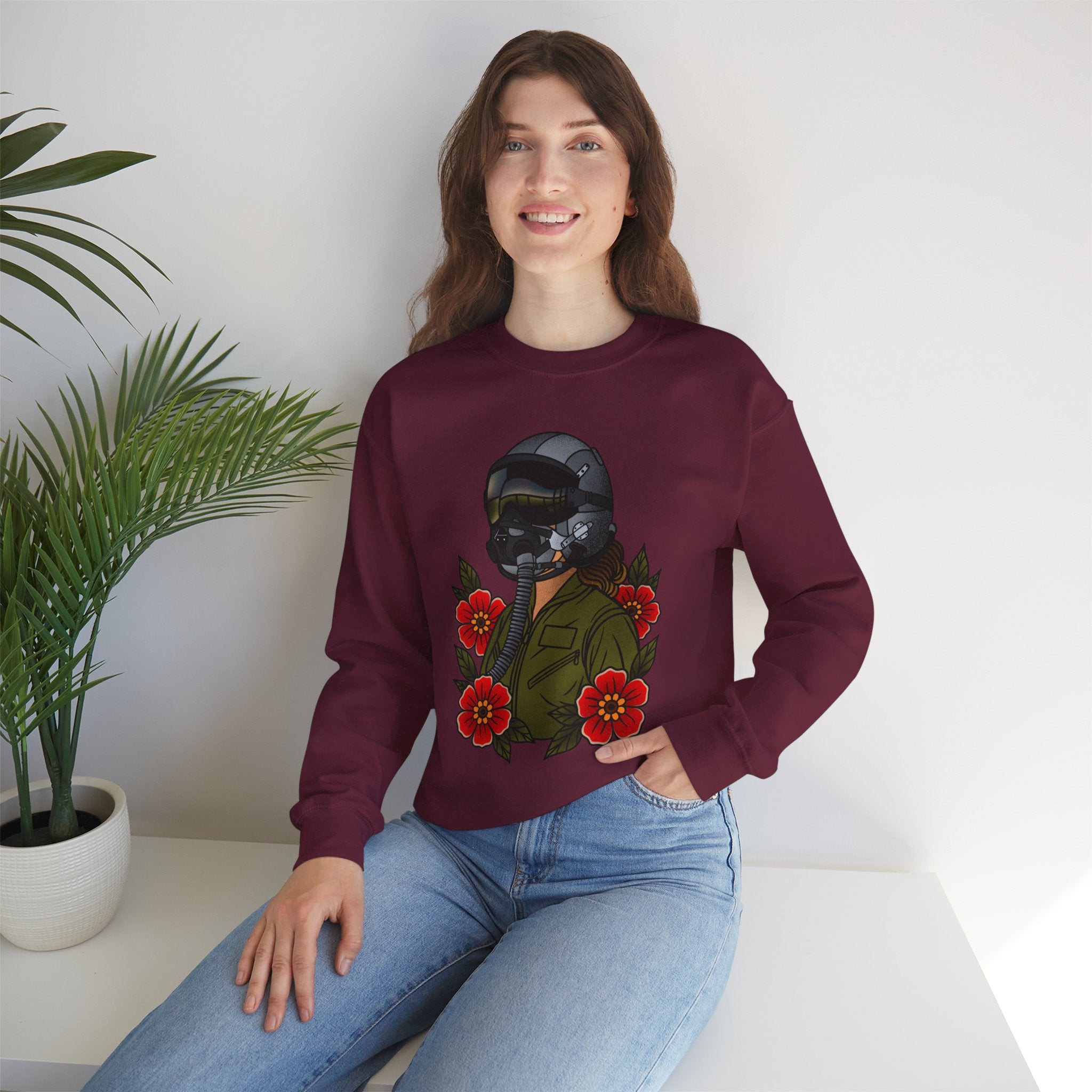 Fighter Pilot Sweatshirt - Fair 2 (Unisex)
