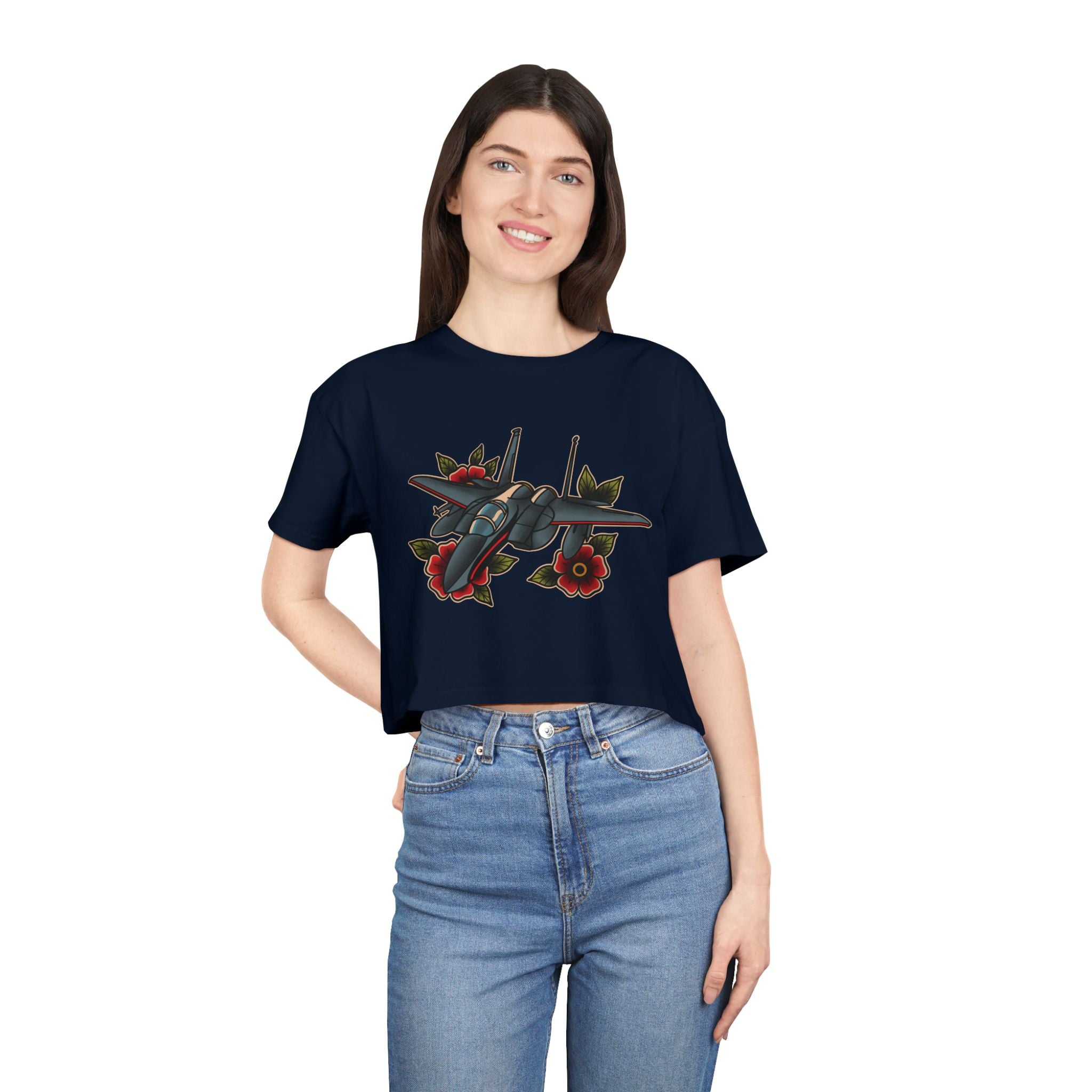 F-15 Tattoo Crop Tee