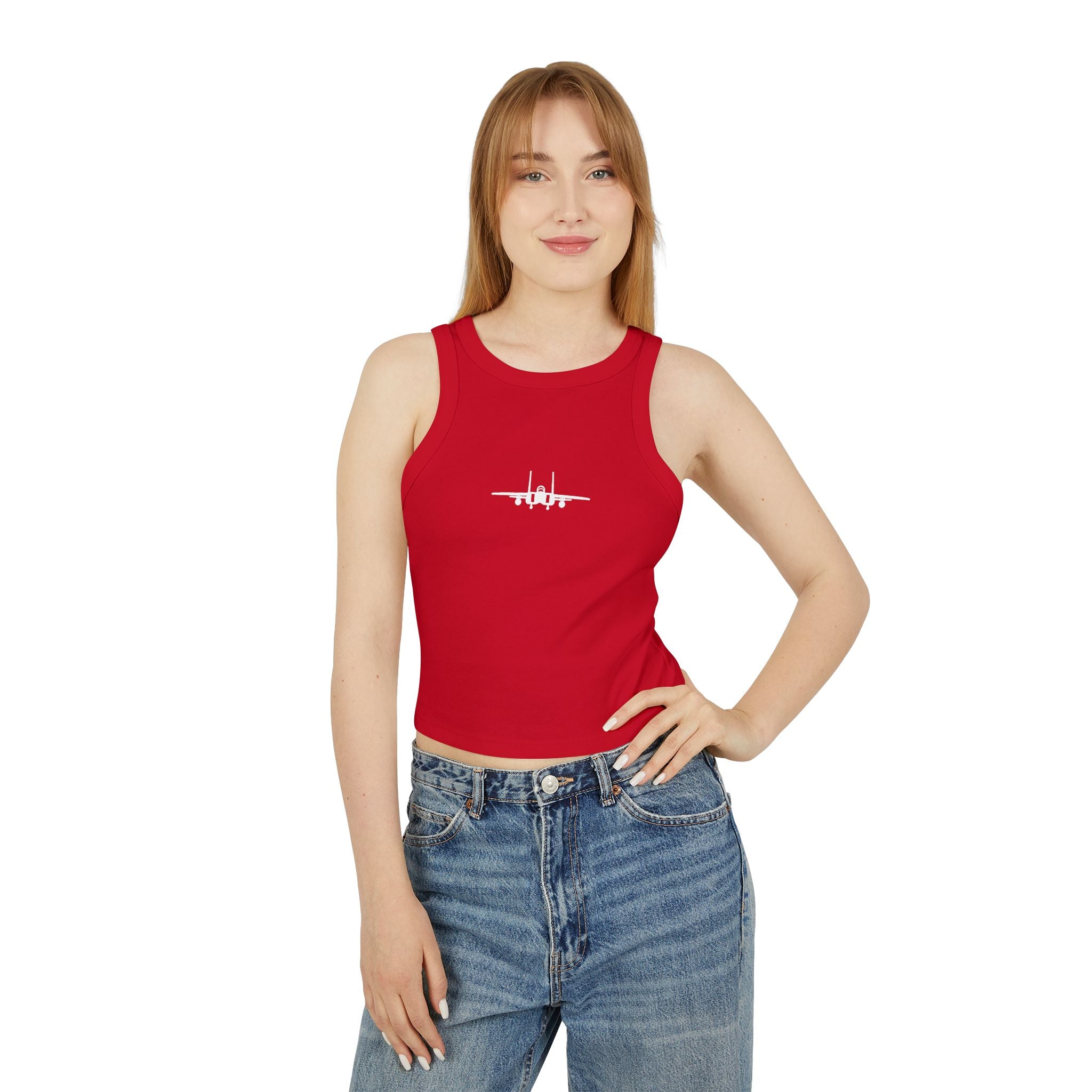 F-15 Silhouette Premium Crop Tank (Women)