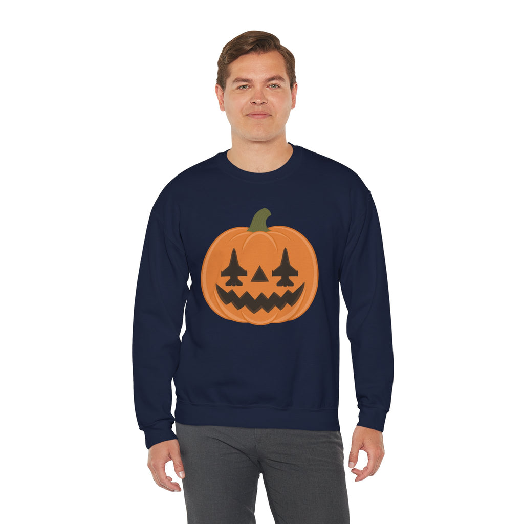 F-16 Jack-o-lantern Sweatshirt (Unisex)