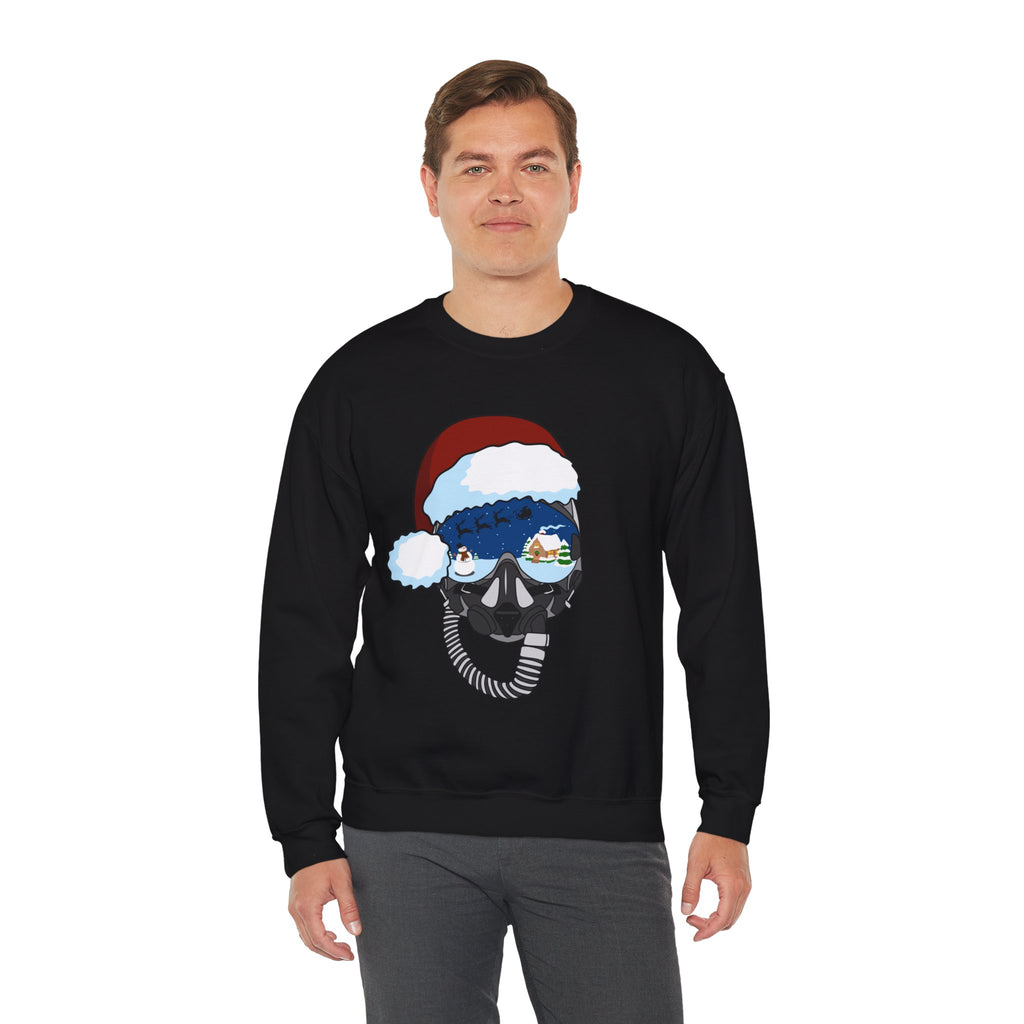 Santa Helmet Sweatshirt (Unisex)