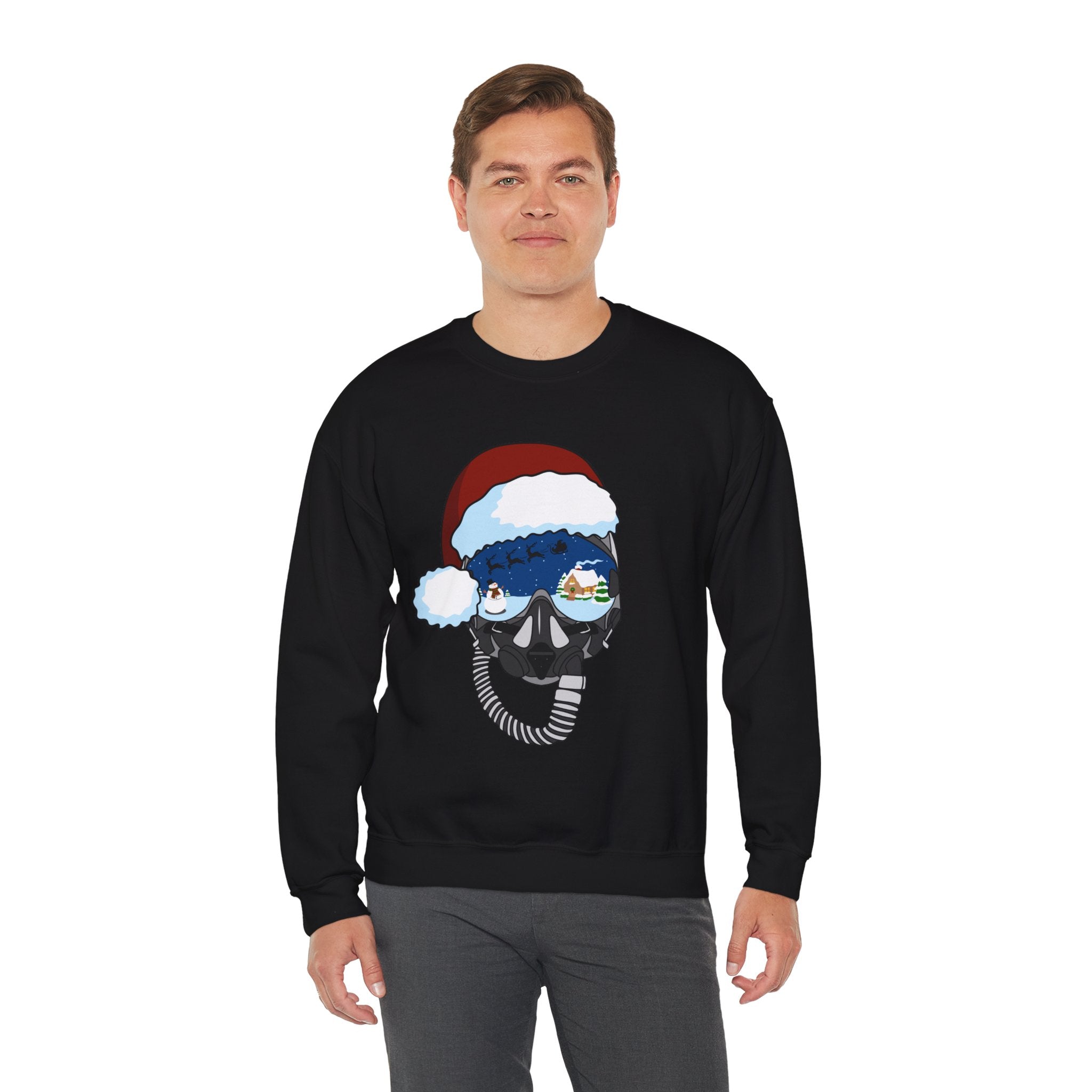 Santa Helmet Sweatshirt (Unisex)