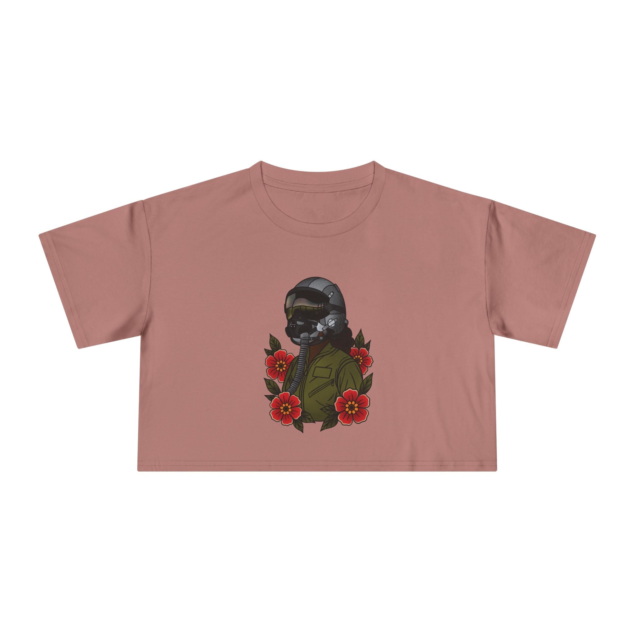Fighter Pilot Crop Tee - Deep