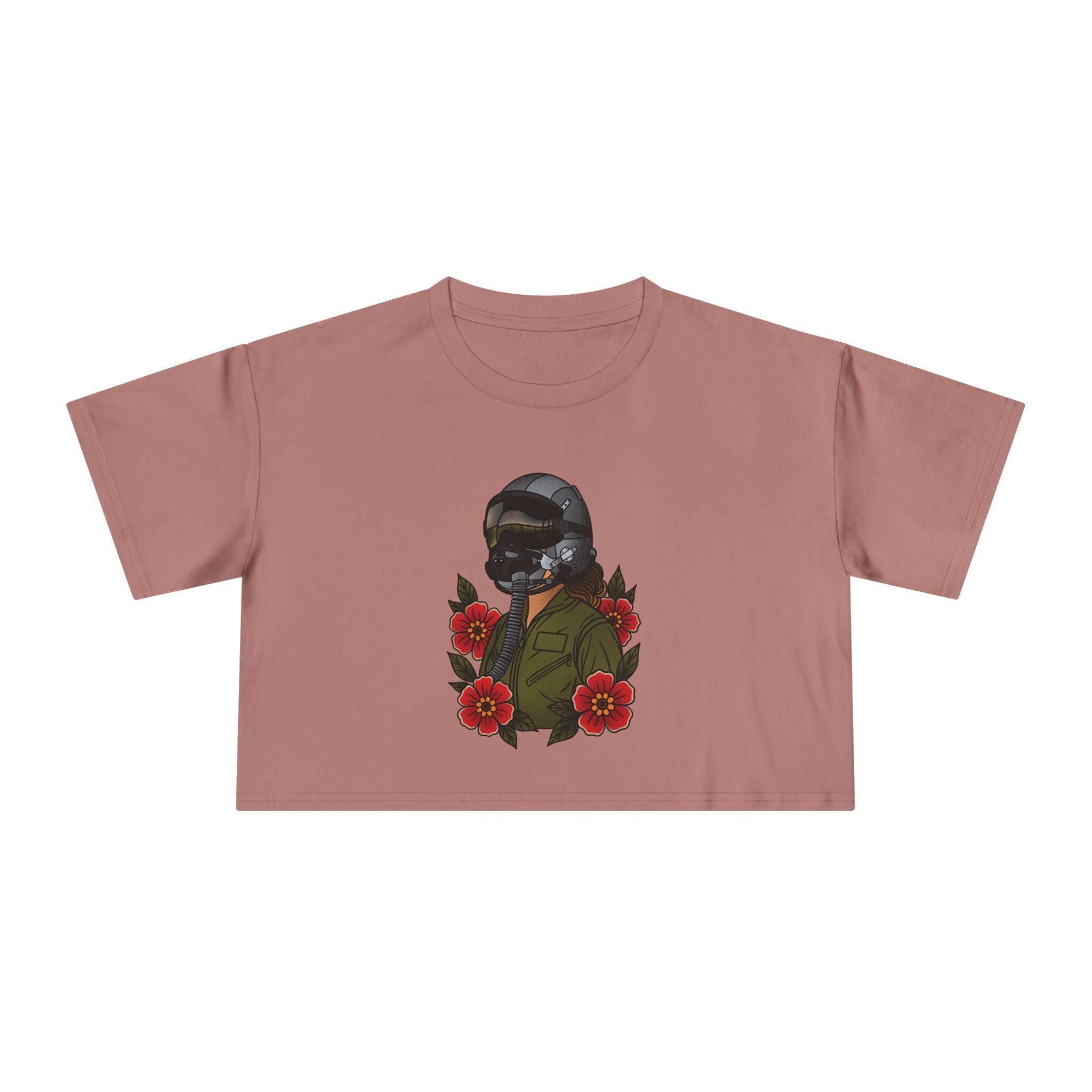 Fighter Pilot Crop Tee - Fair 2