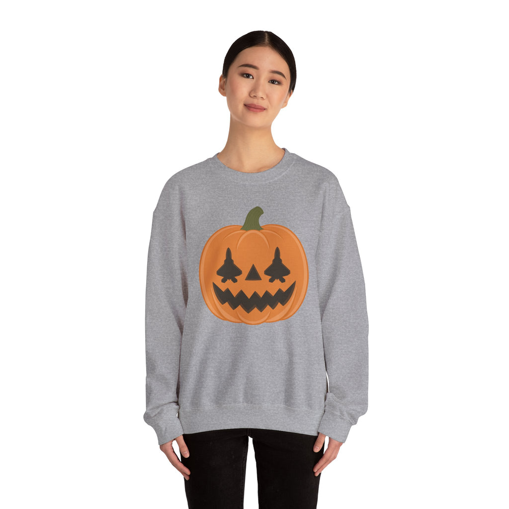 F-22 Jack-o-lantern Sweatshirt (Unisex)
