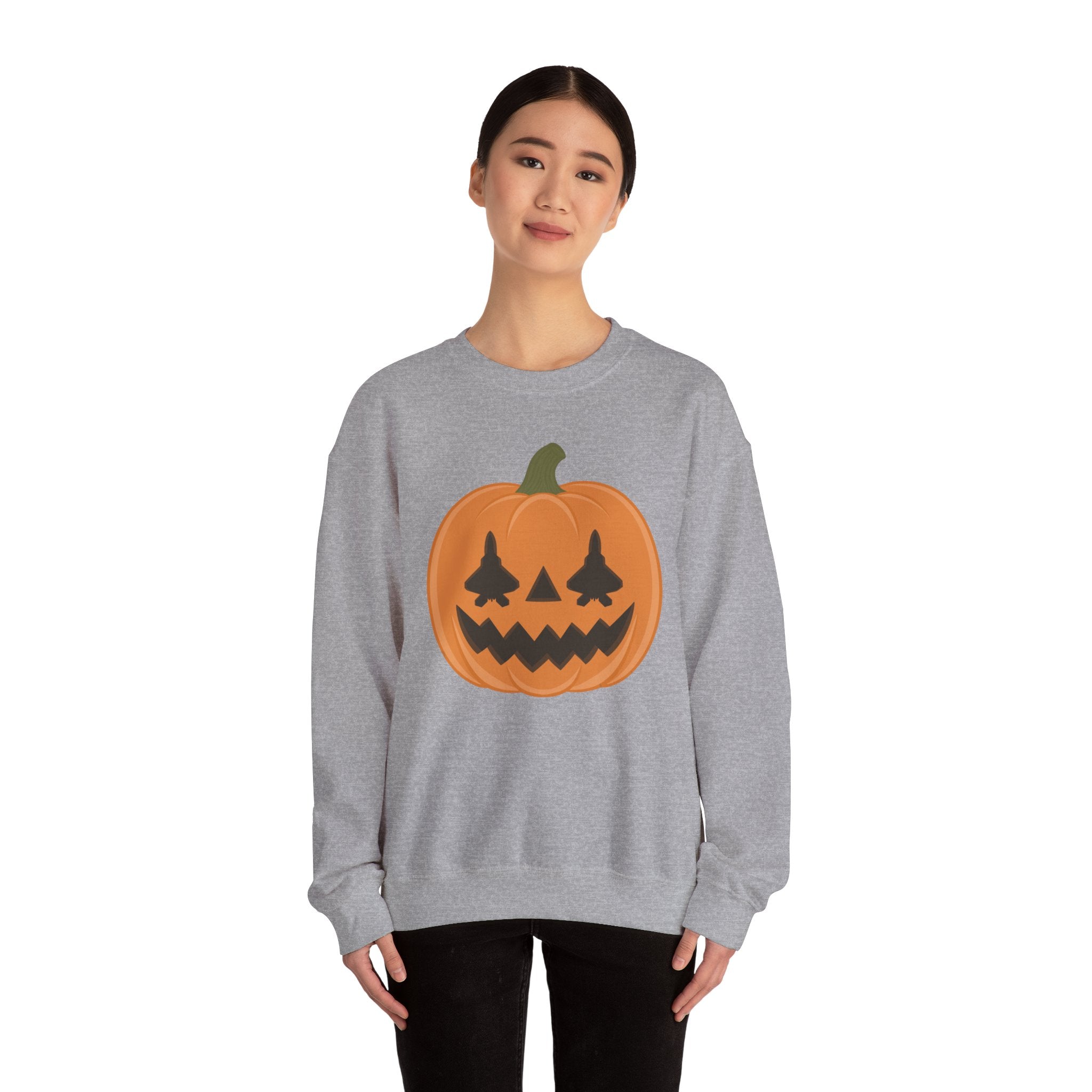 F-22 Jack-o-lantern Sweatshirt (Unisex)