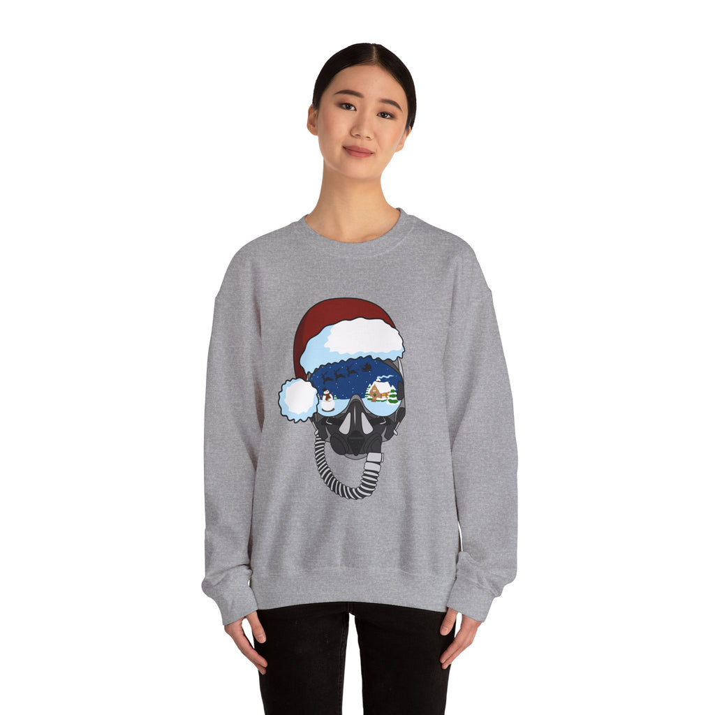 Santa Helmet Sweatshirt (Unisex)