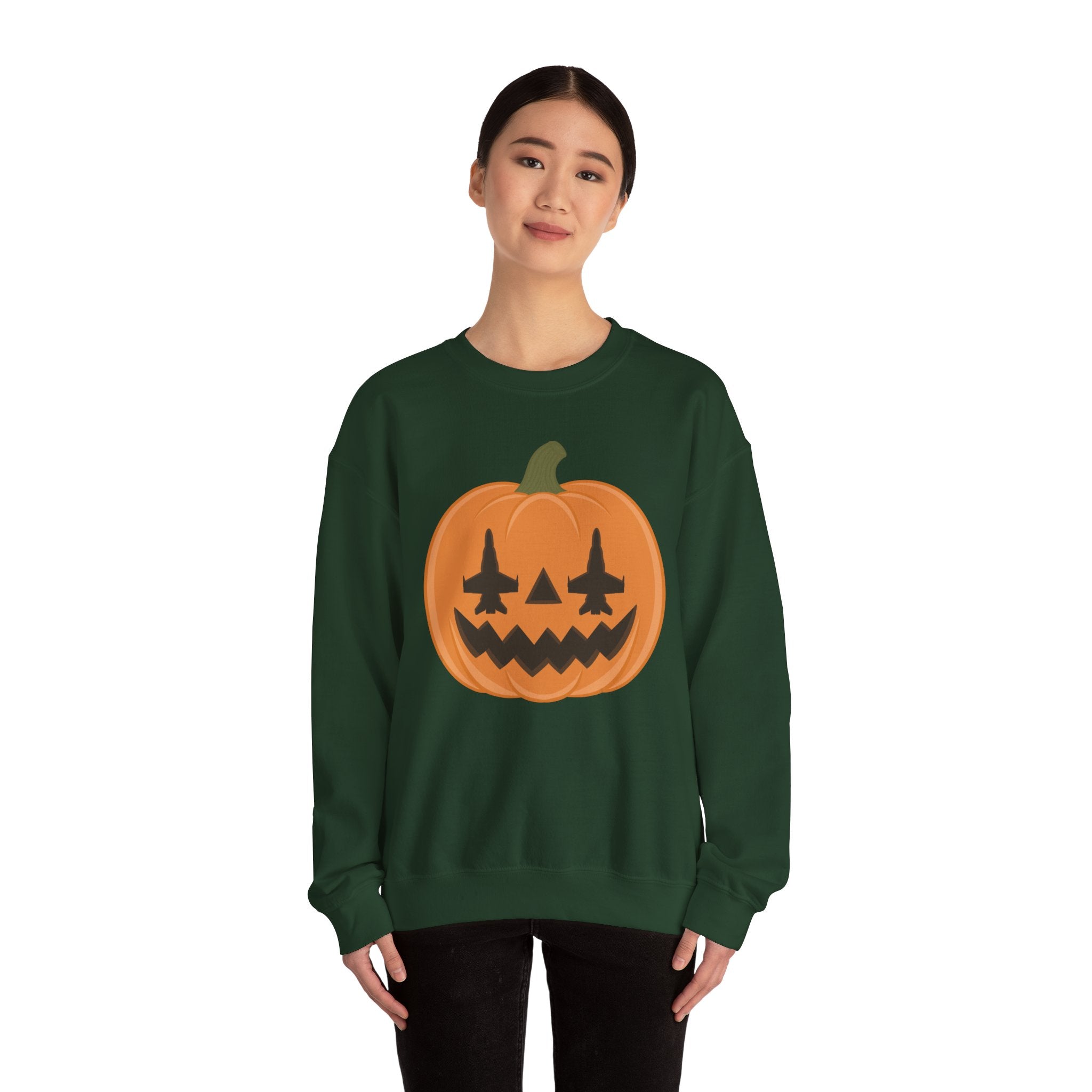 F-18 Jack-o-lantern Sweatshirt (Unisex)