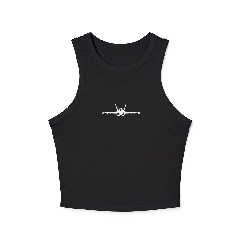 F-18 Silhouette Premium Crop Tank (Women)