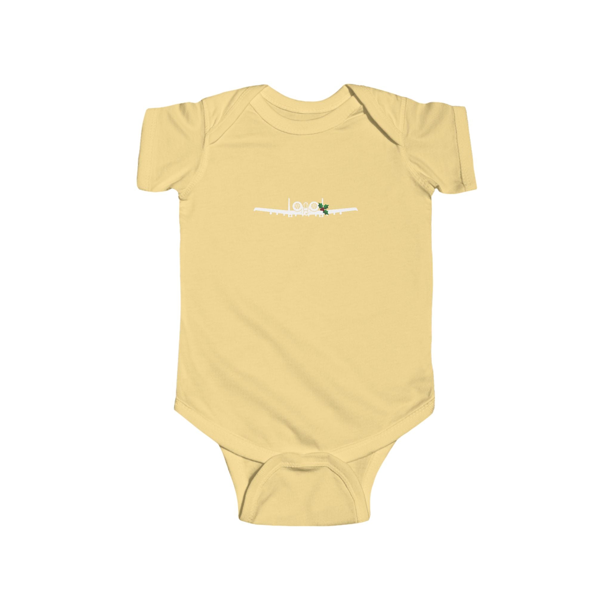 A-10 Holly Silhouette Baby Onesie