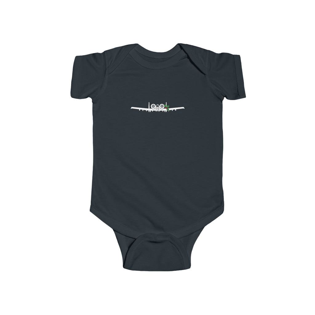 A-10 Holly Silhouette Baby Onesie