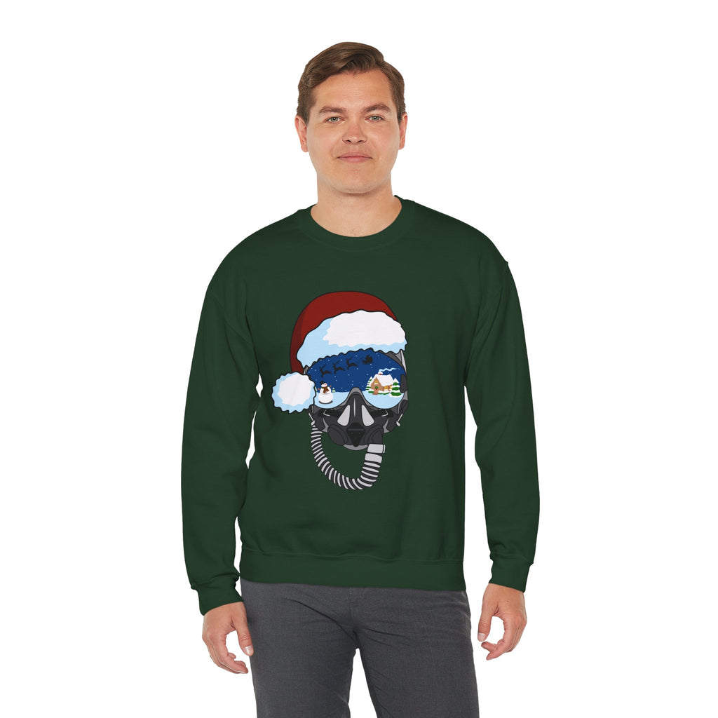 Santa Helmet Sweatshirt (Unisex)
