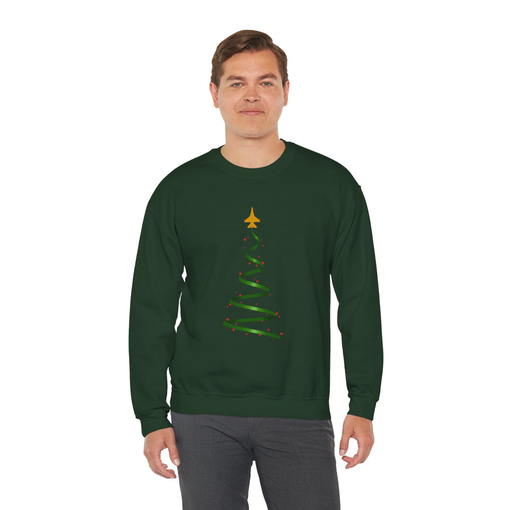 F-16 Christmas Tree Sweatshirt (Unisex)