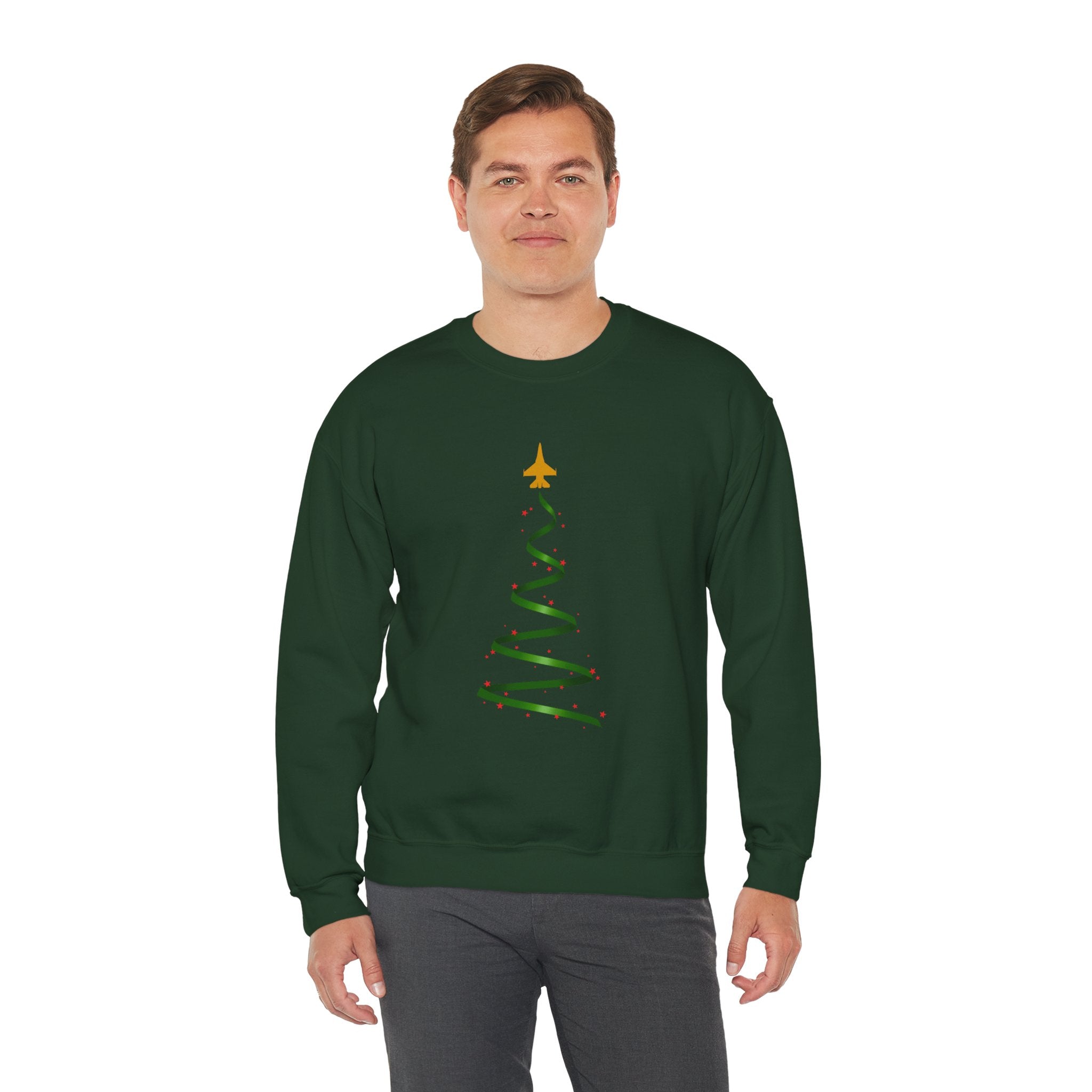 F-16 Christmas Tree Sweatshirt (Unisex)