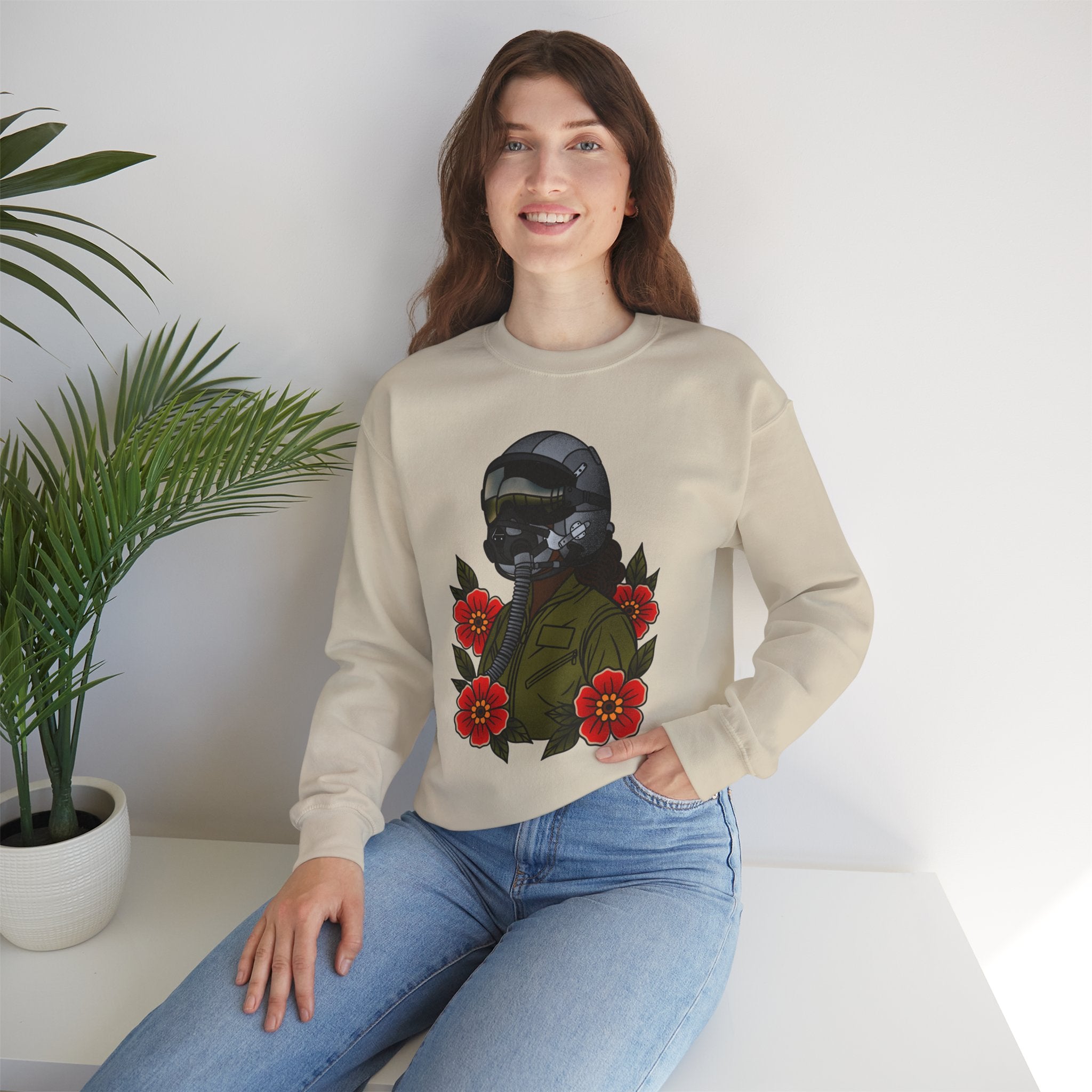 Fighter Pilot  Sweatshirt - Deep (Unisex)