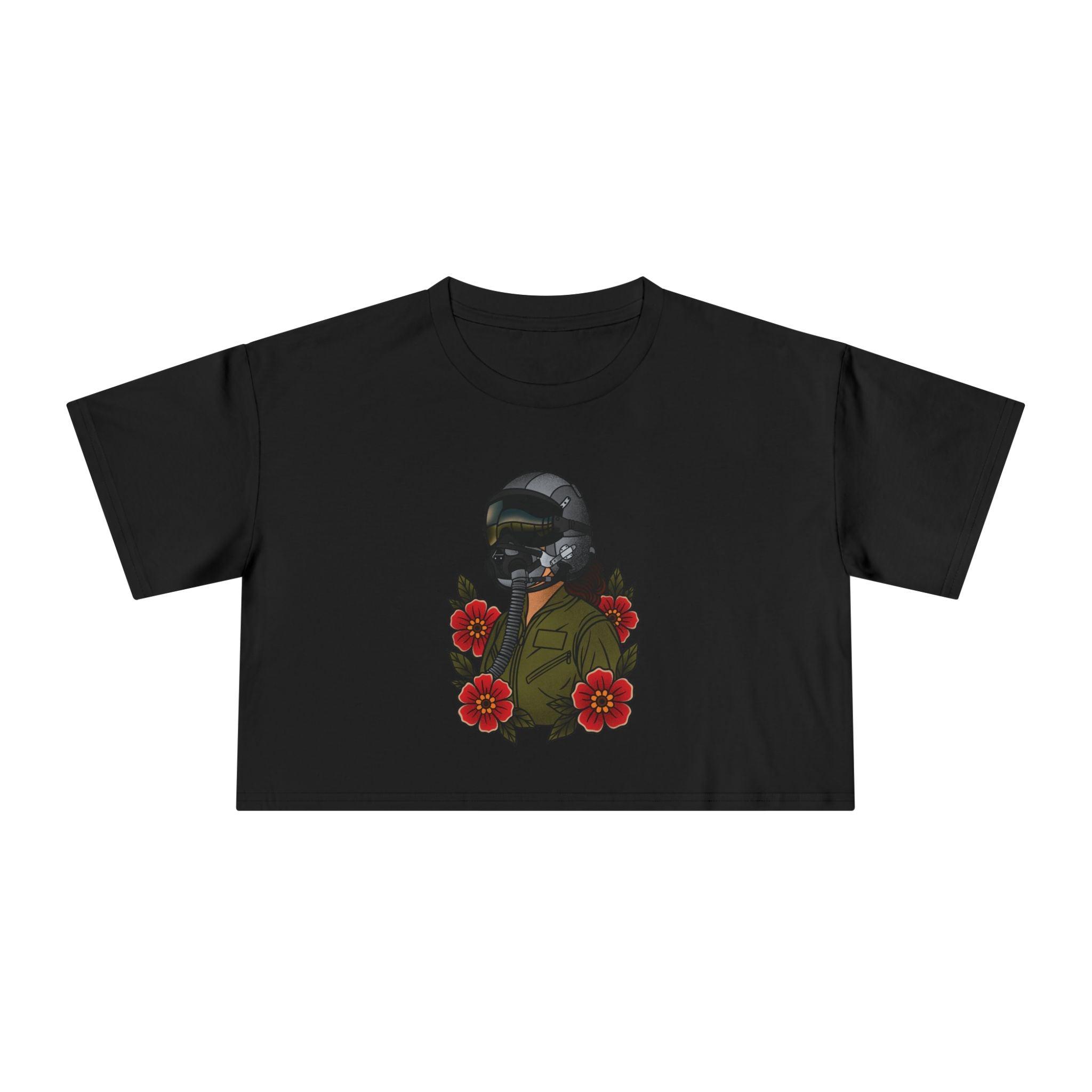 Fighter Pilot Crop Tee - Fair