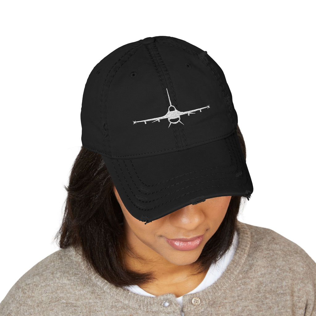 F-16 Distressed Dad Hat
