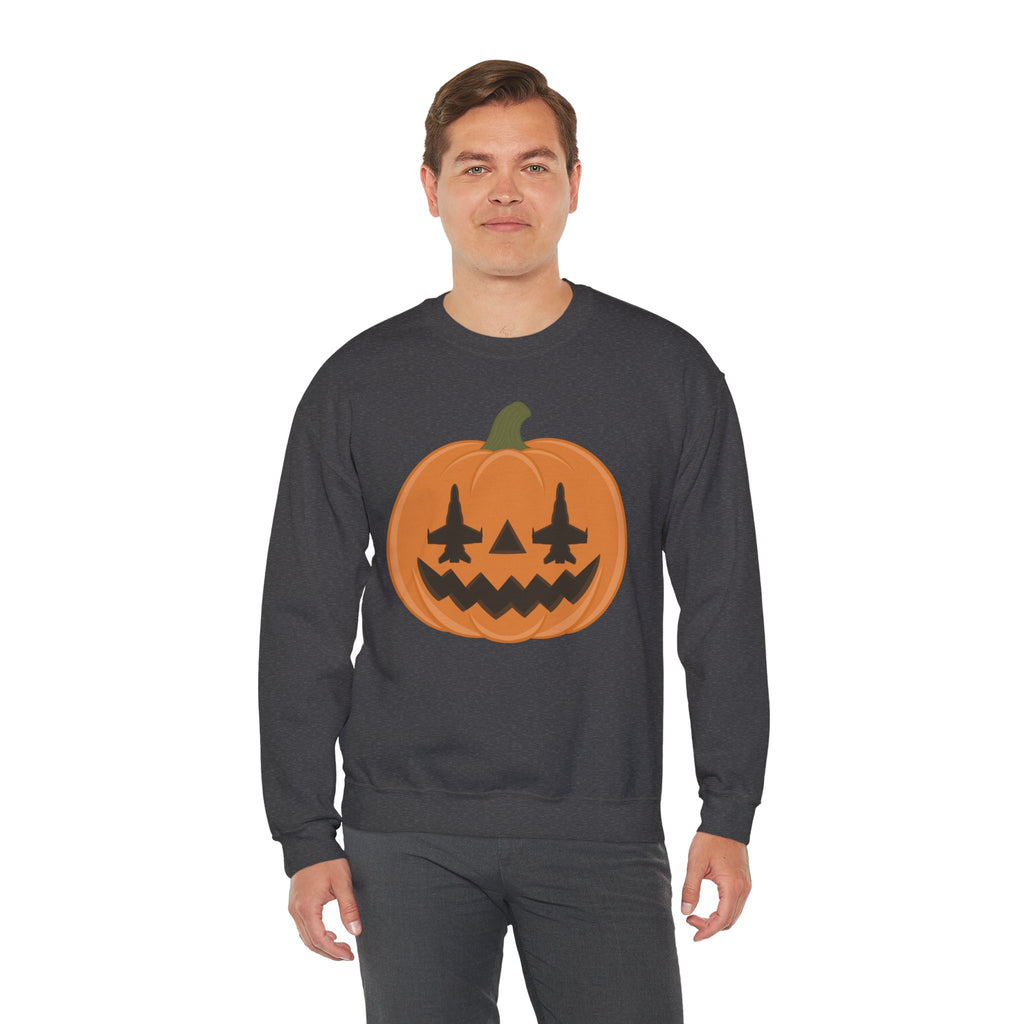 F-18 Jack-o-lantern Sweatshirt (Unisex)