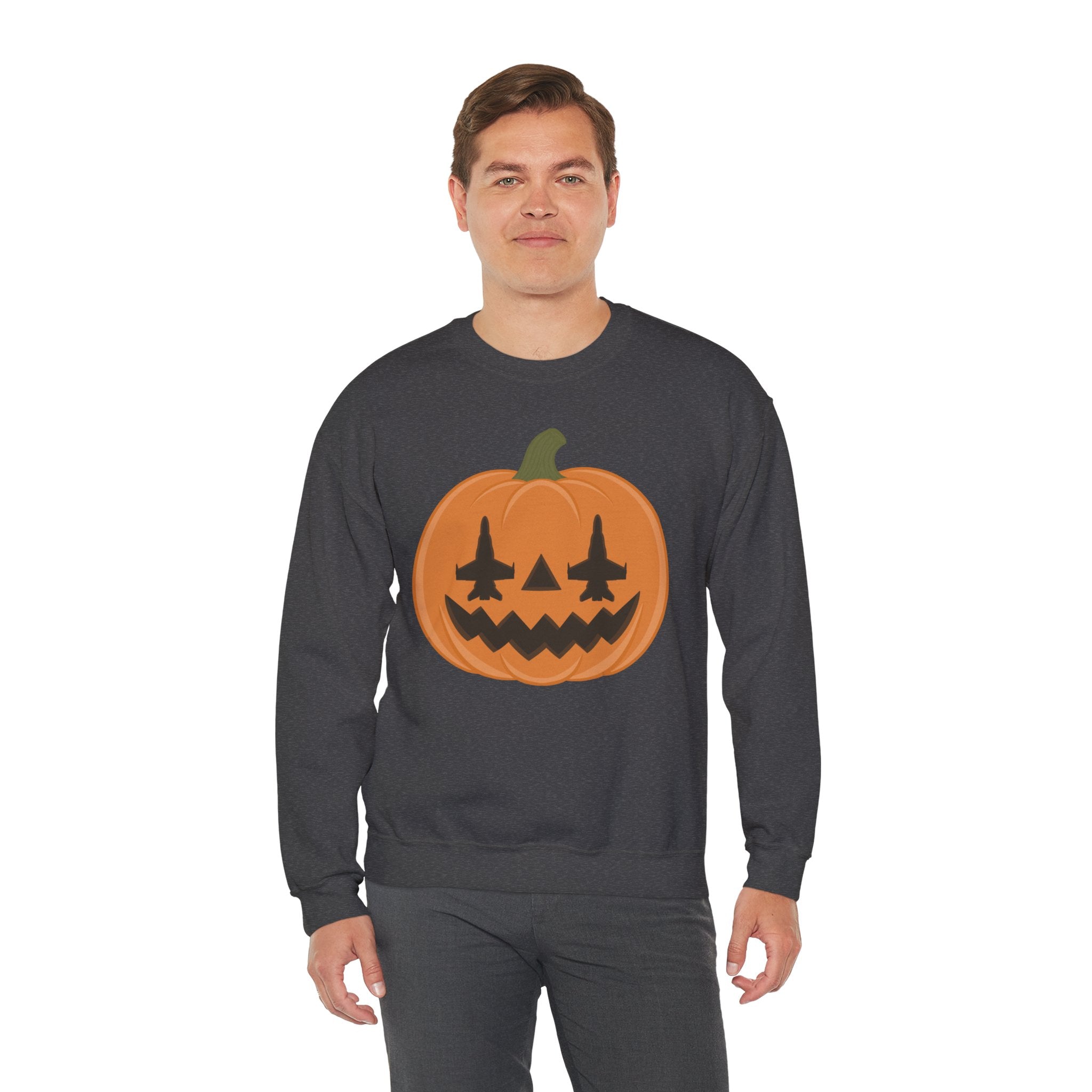 F-18 Jack-o-lantern Sweatshirt (Unisex)