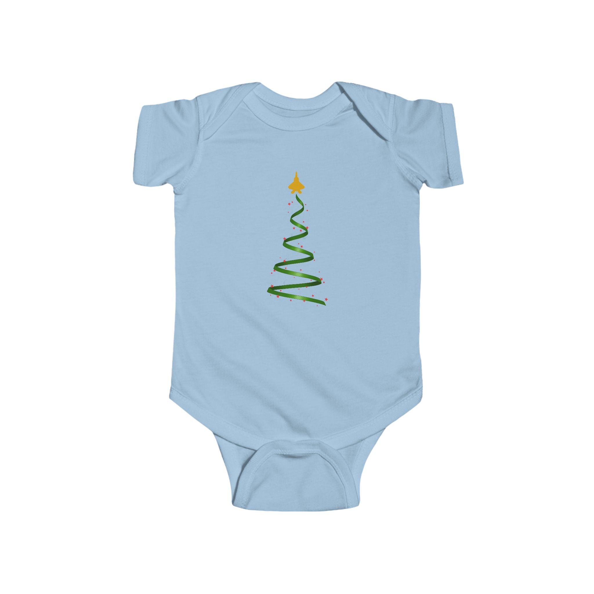 F-22 Christmas Tree Baby Onesie