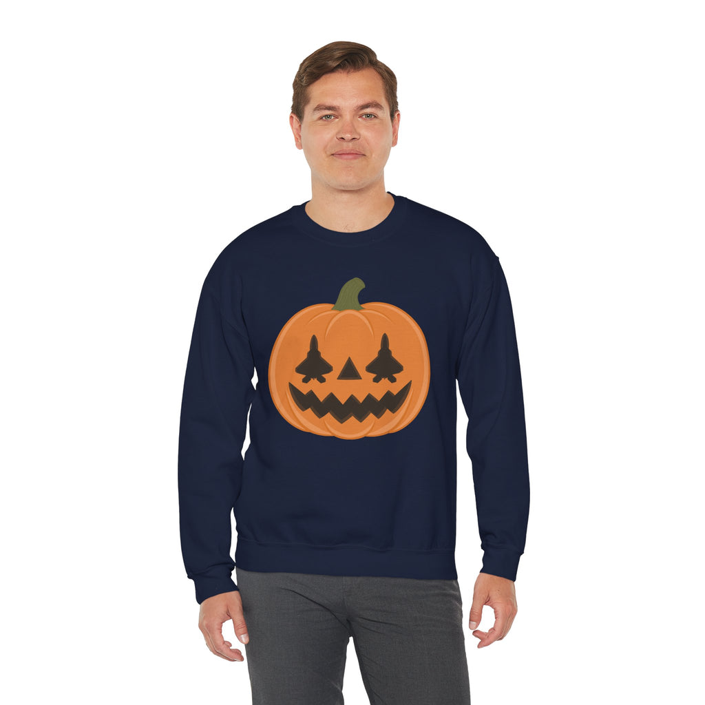 F-22 Jack-o-lantern Sweatshirt (Unisex)