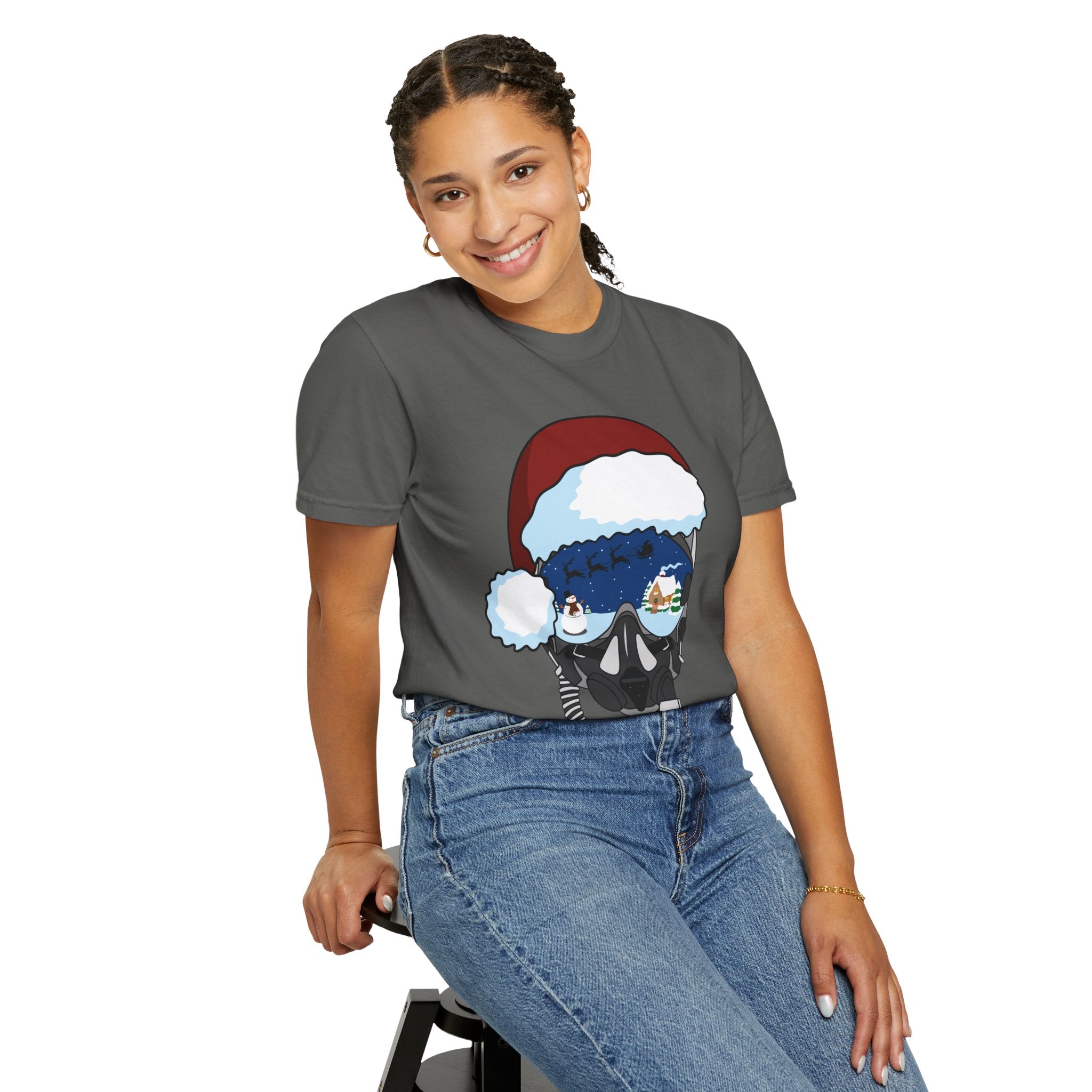 Santa Helmet Tee (Unisex)