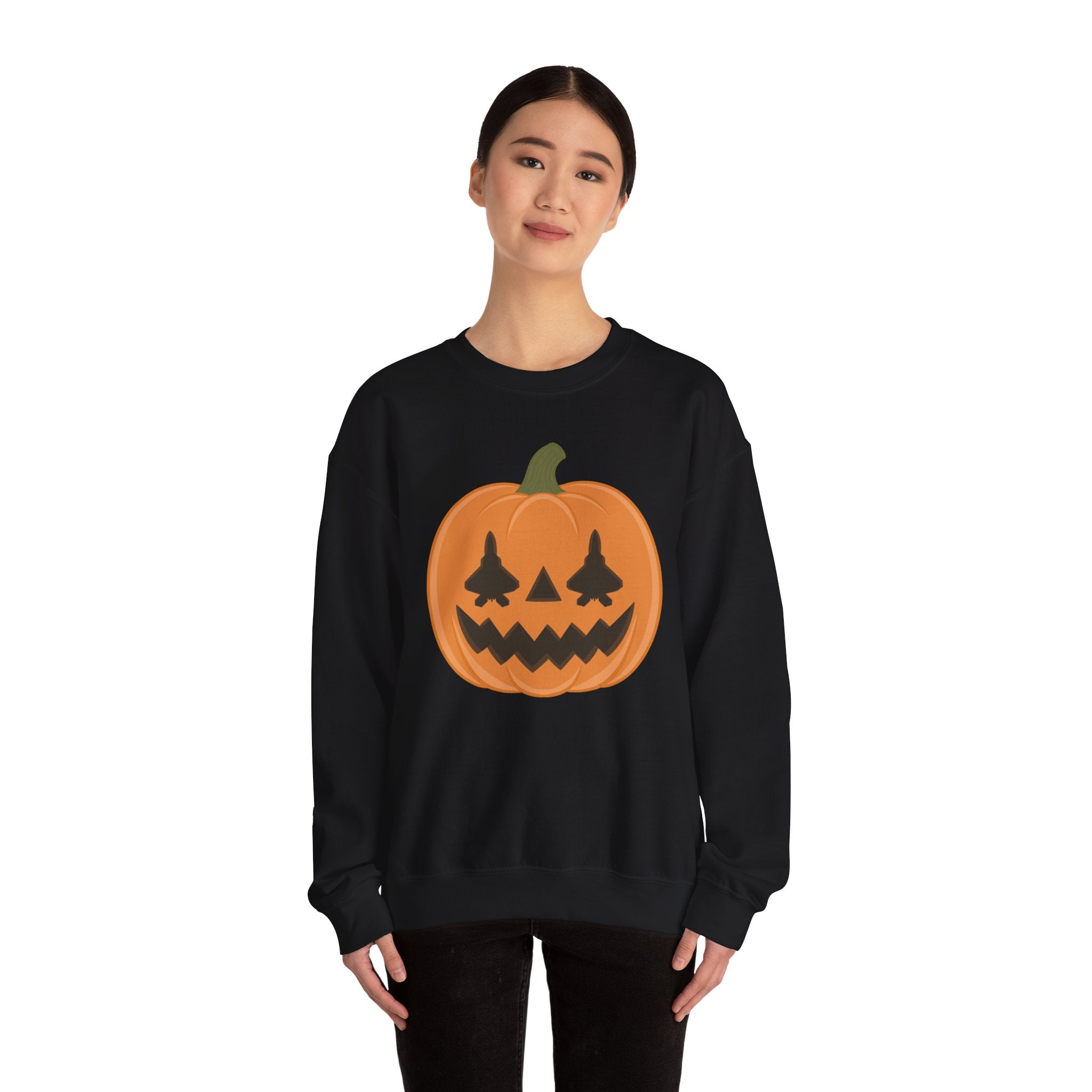 F-22 Jack-o-lantern Sweatshirt (Unisex)