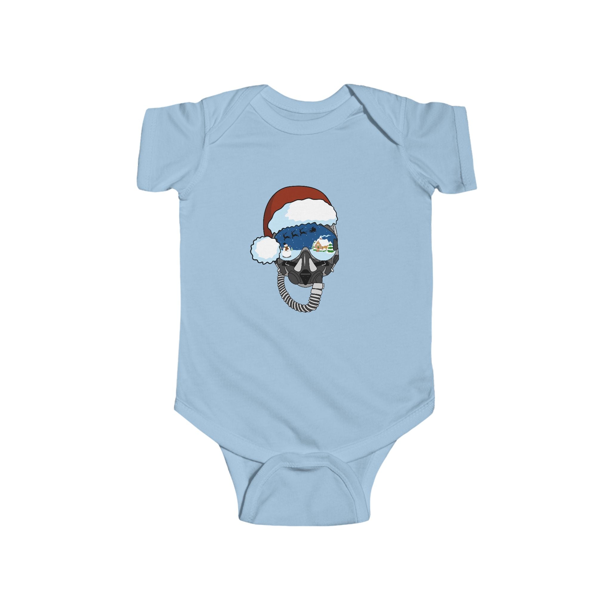 Santa Helmet Baby Onesie