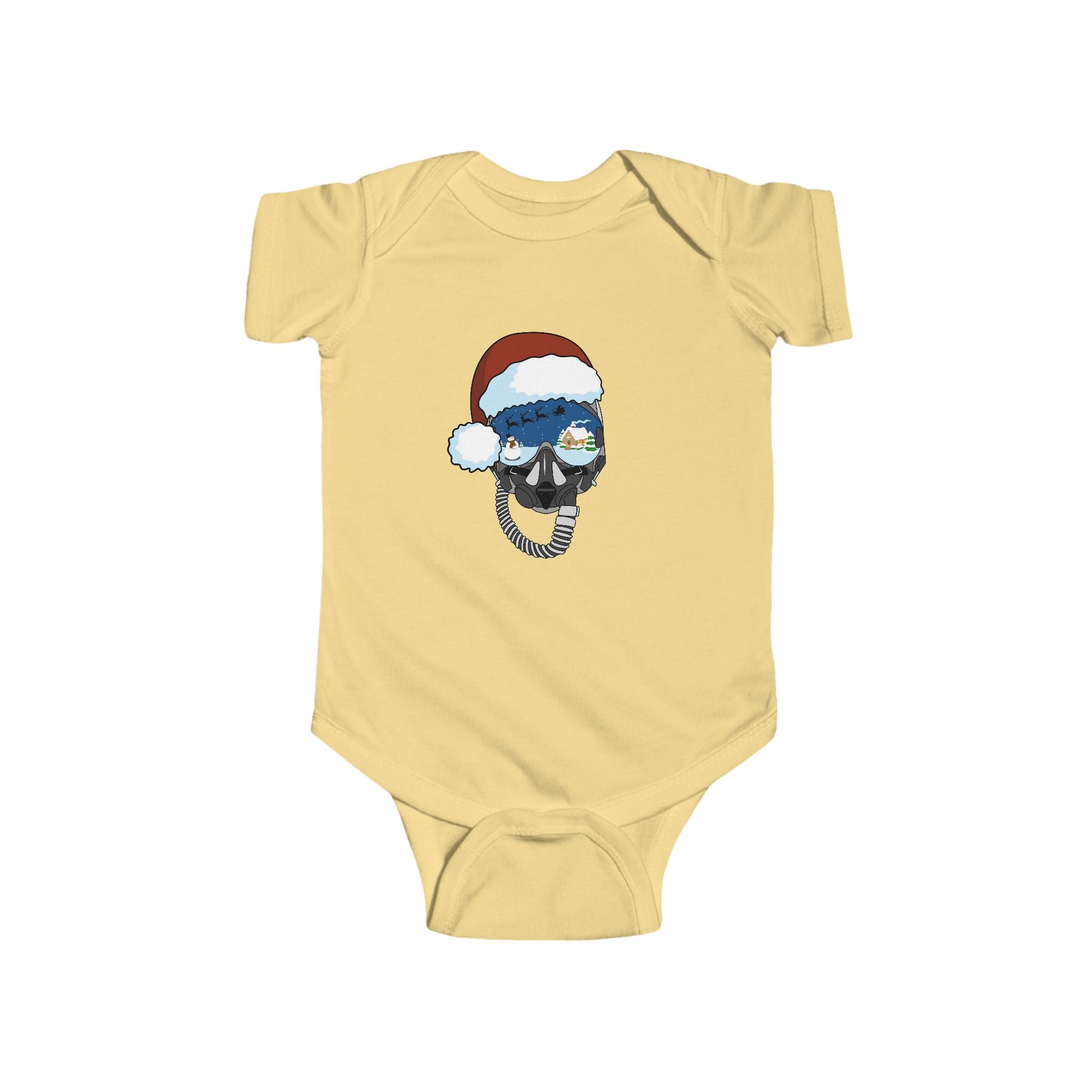 Santa Helmet Baby Onesie