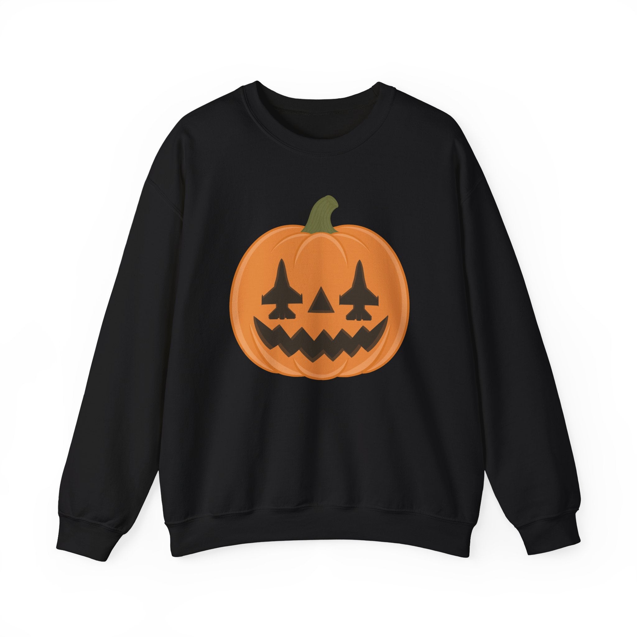 F-16 Jack-o-lantern Sweatshirt (Unisex)