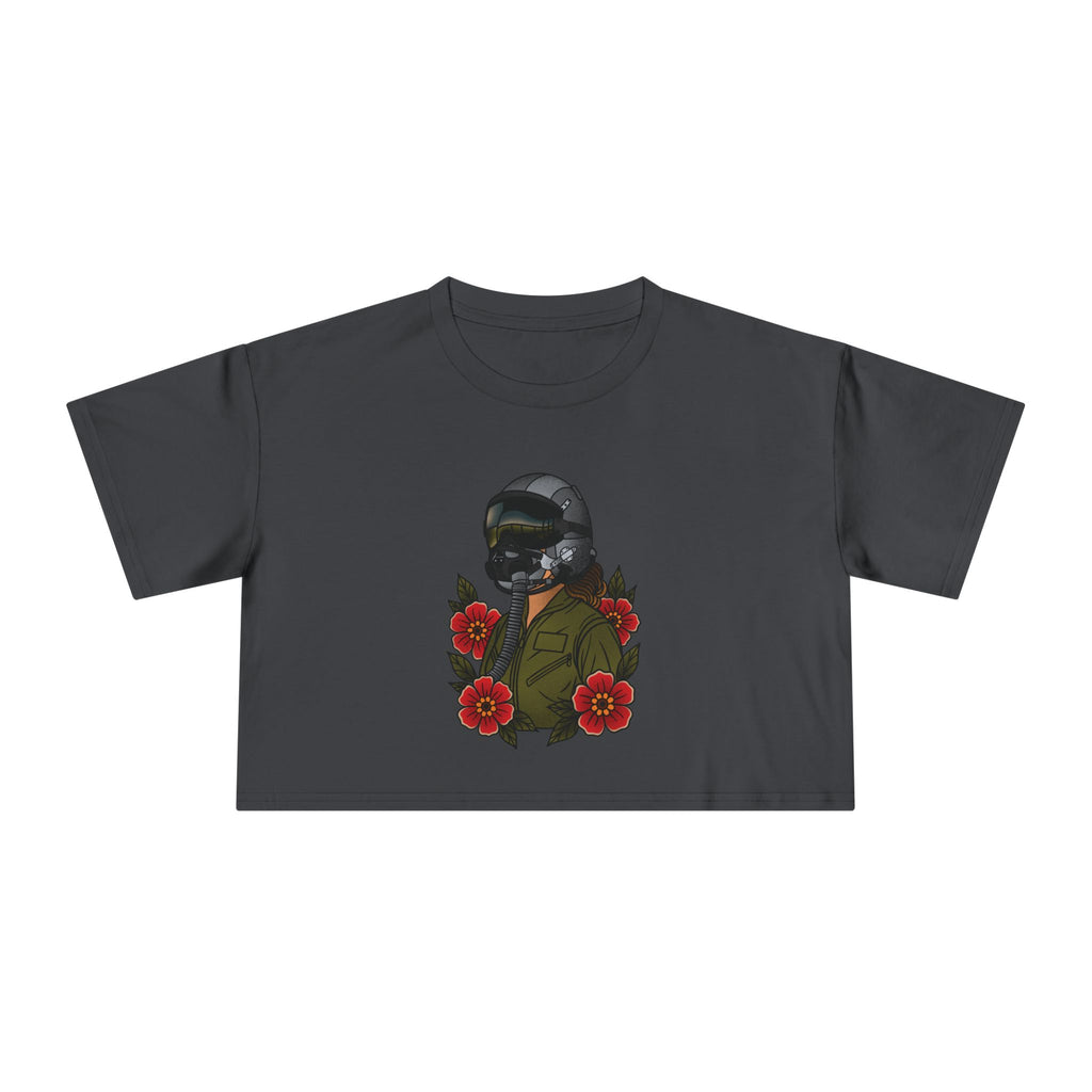Fighter Pilot Crop Tee - Fair 2