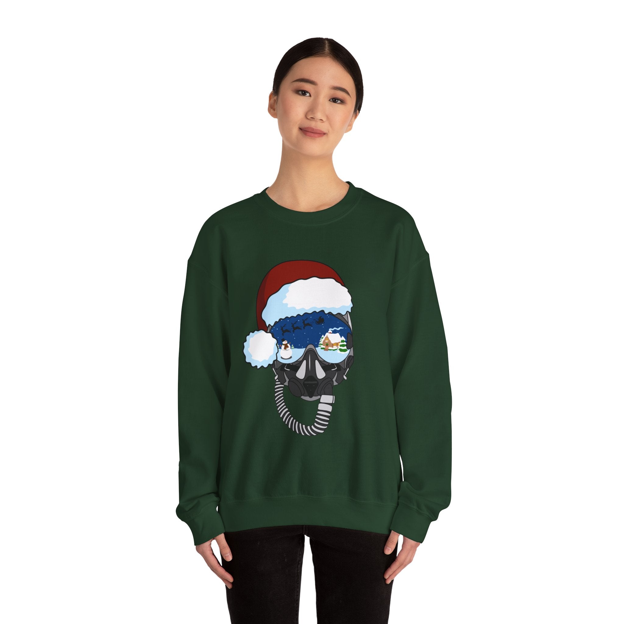 Santa Helmet Sweatshirt (Unisex)