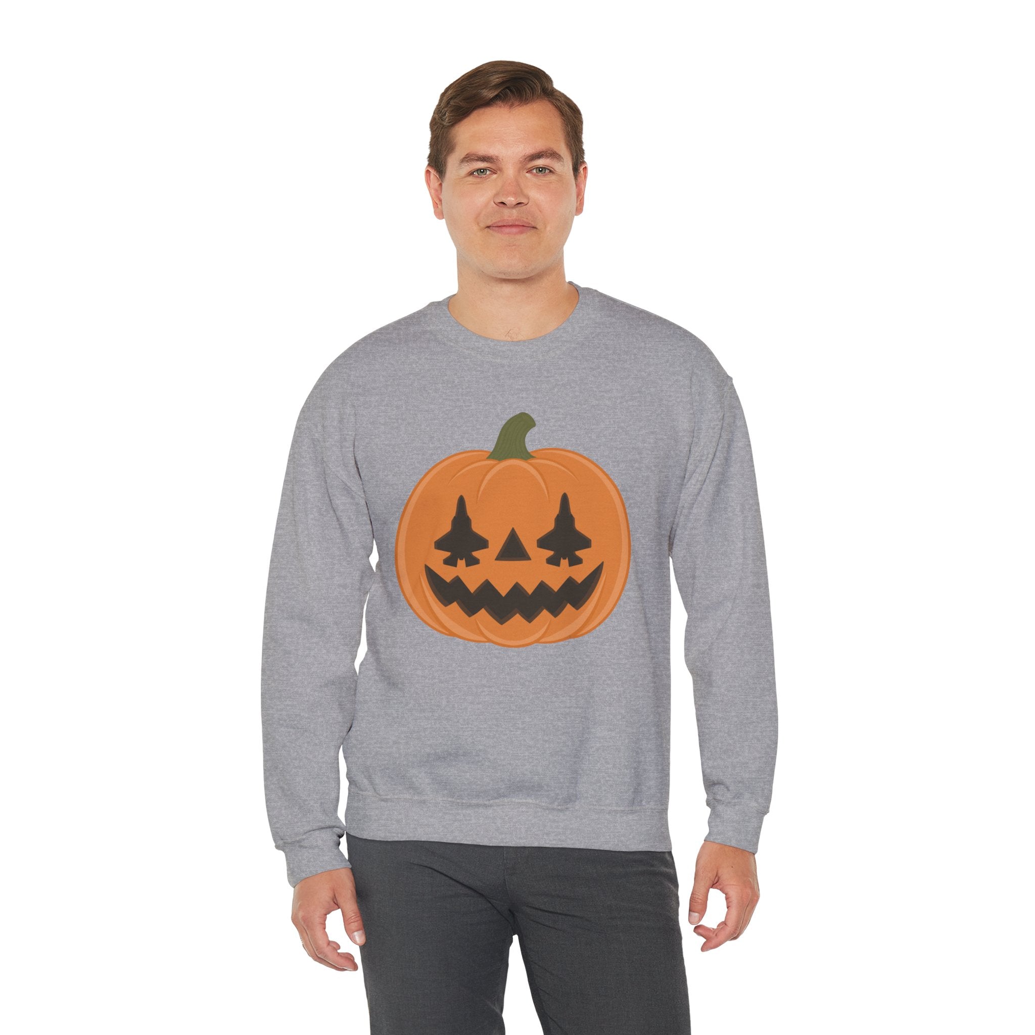 F-35 Jack-o-lantern Sweatshirt (Unisex)