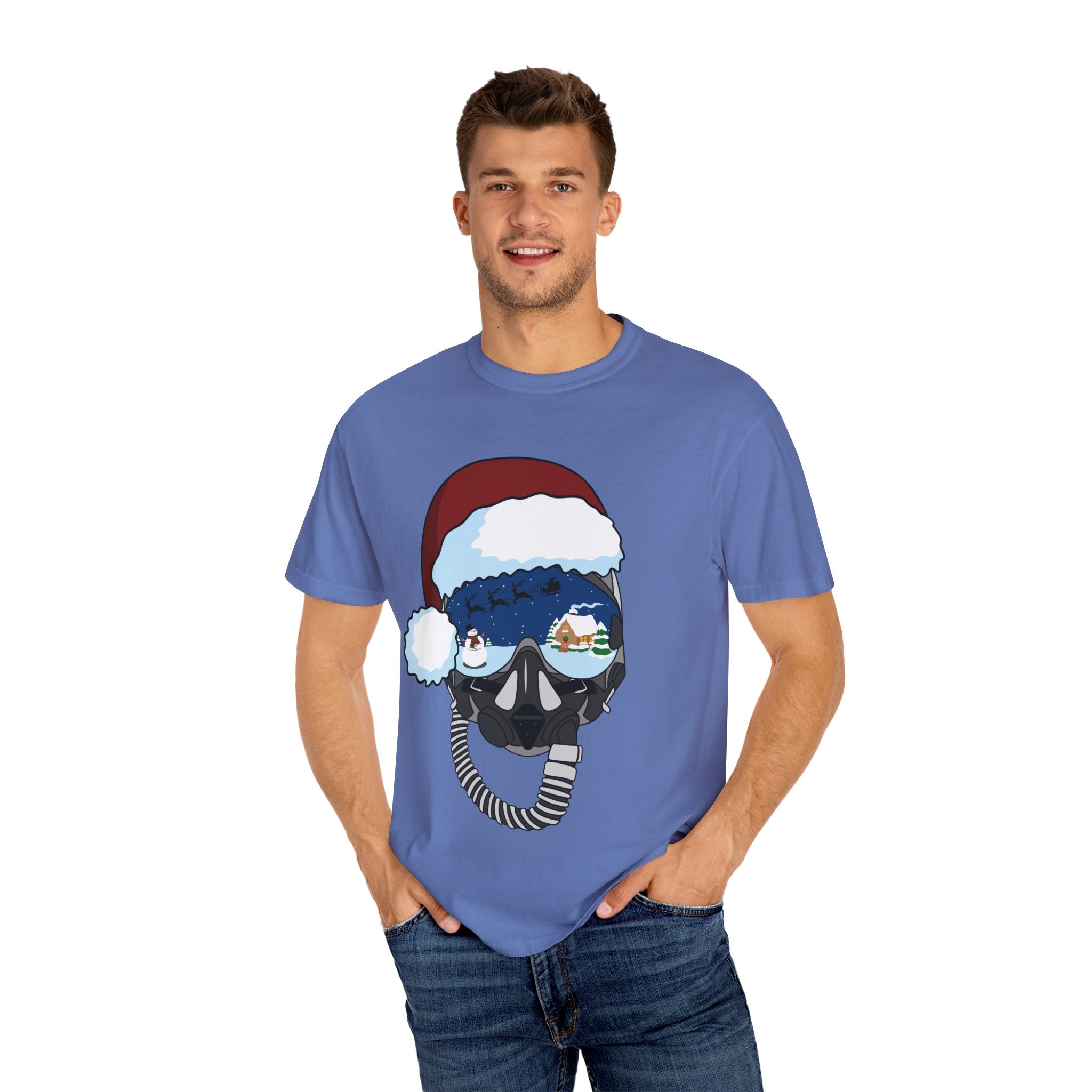 Santa Helmet Tee (Unisex)