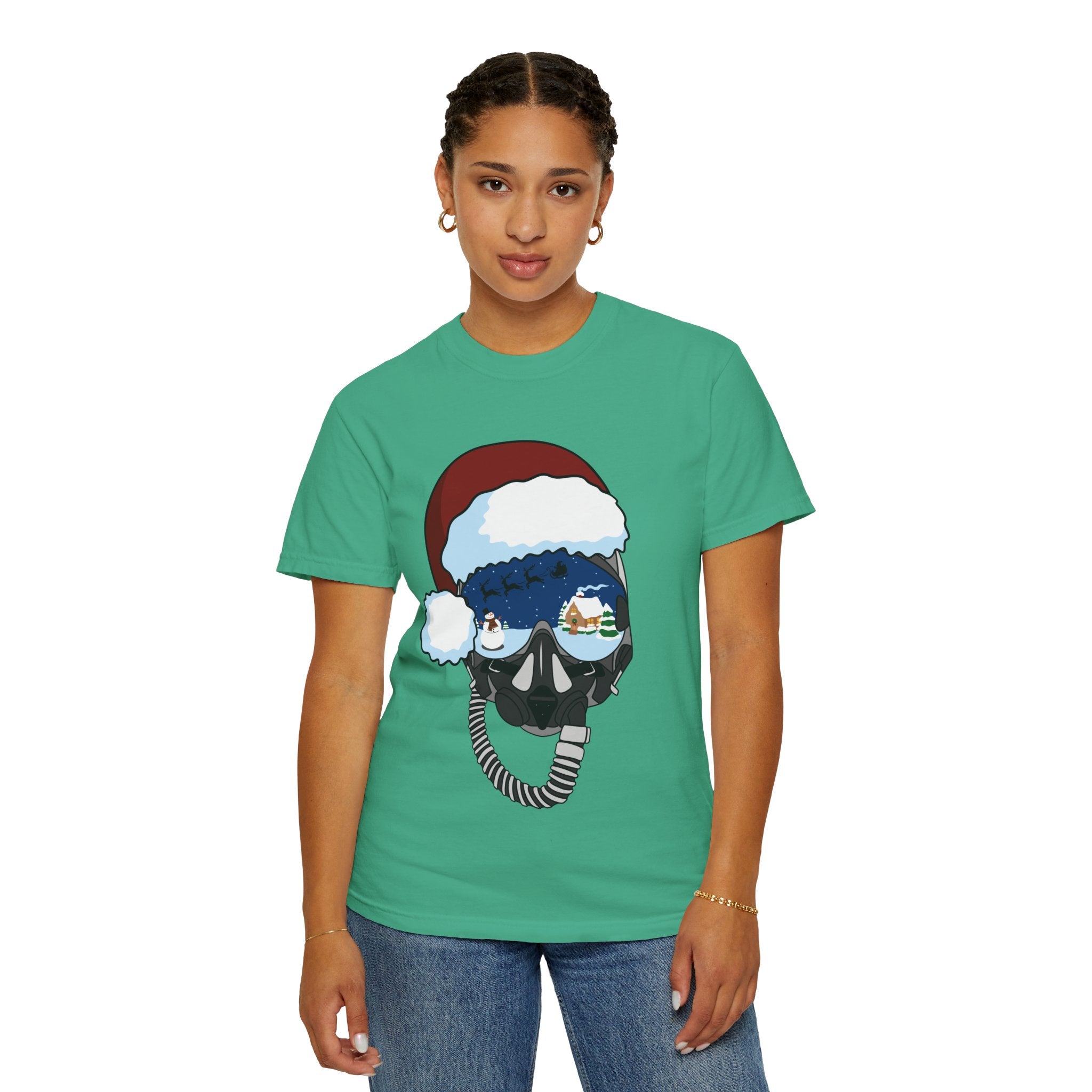 Santa Helmet Tee (Unisex)