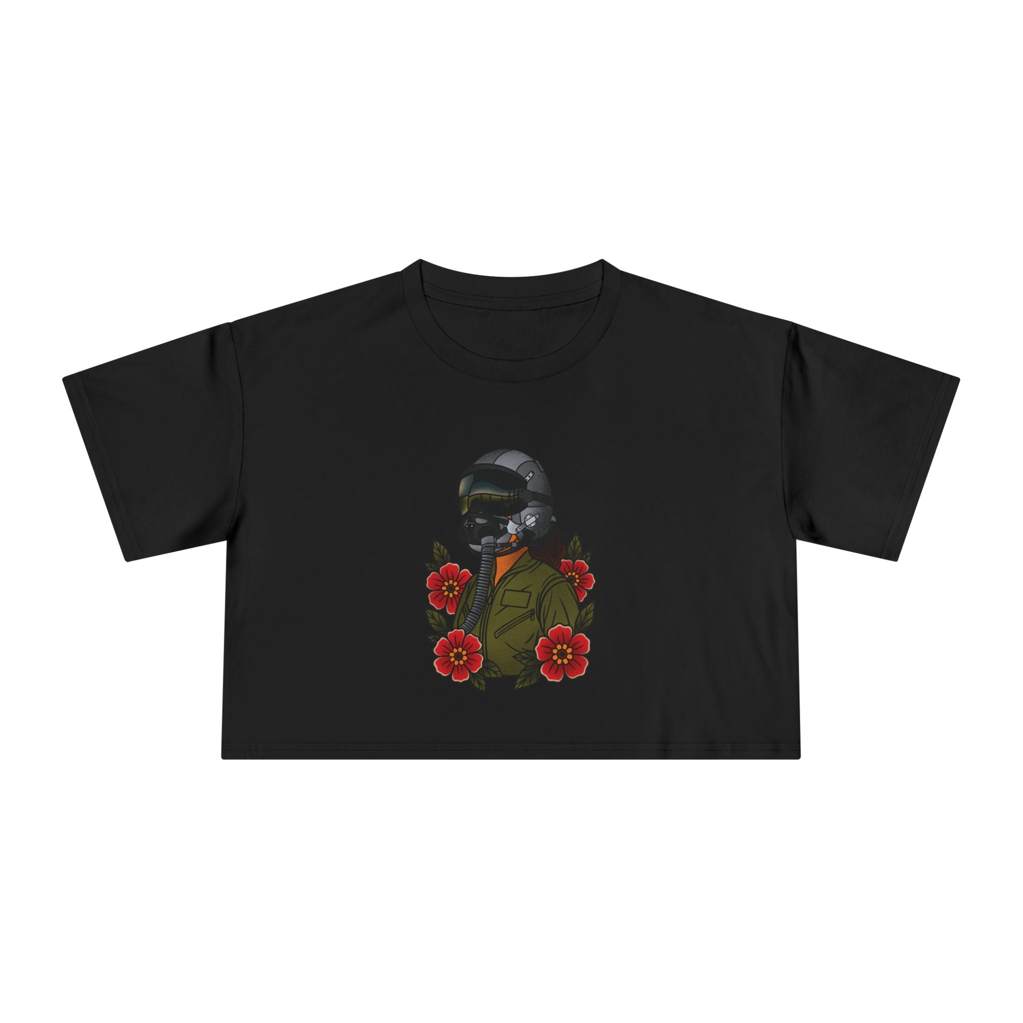 Fighter Pilot Crop Tee - Traditional