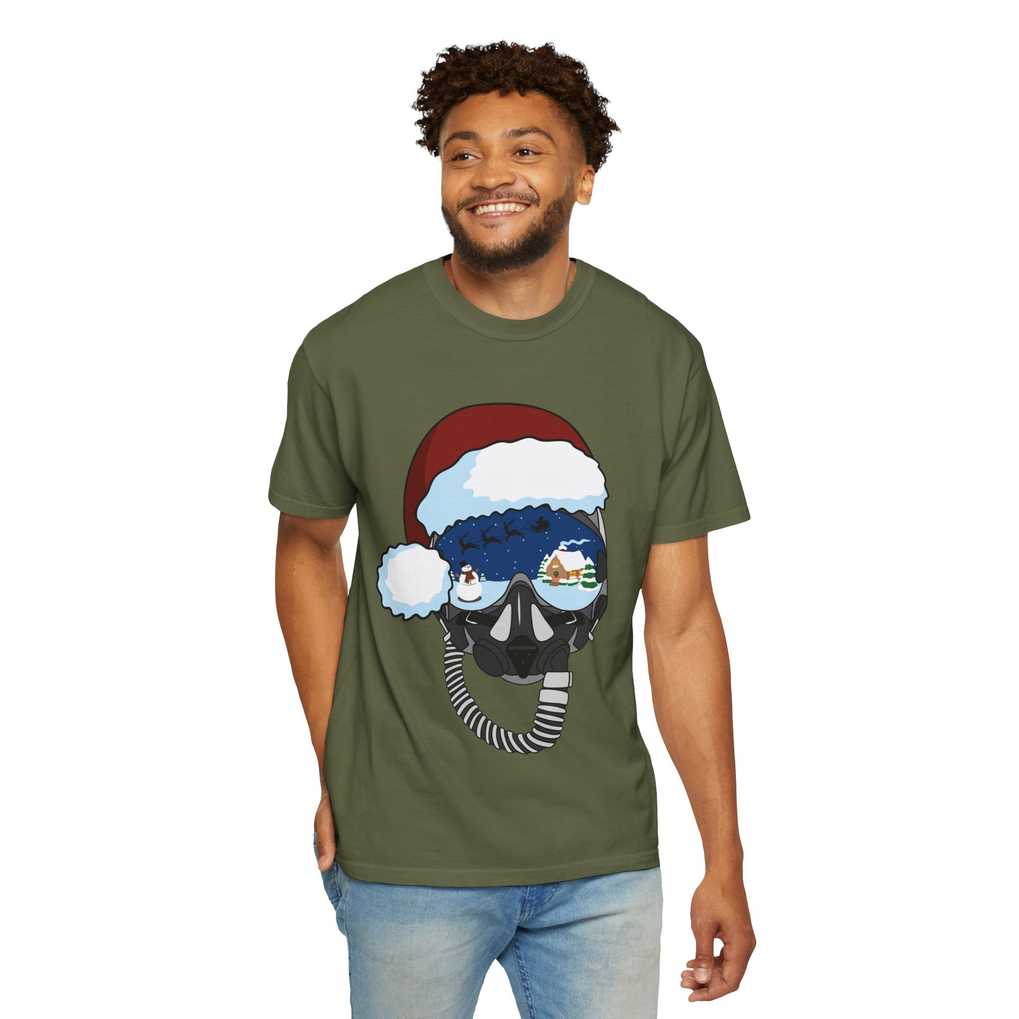 Santa Helmet Tee (Unisex)