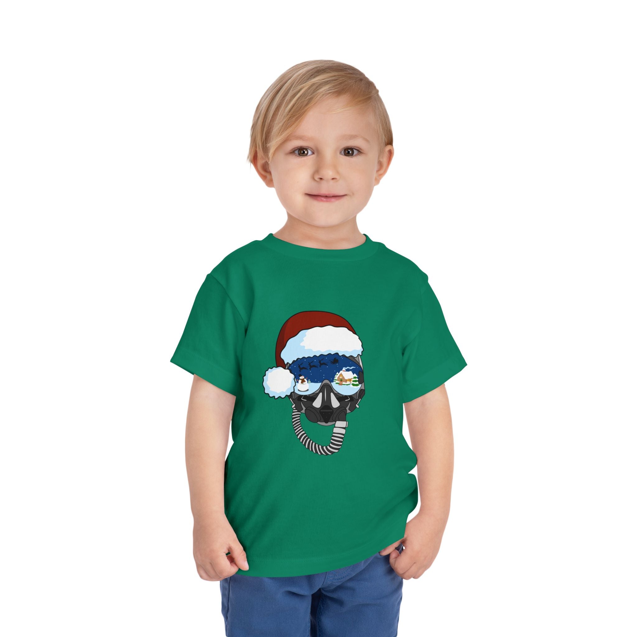 Santa Helmet Tee (Toddler)