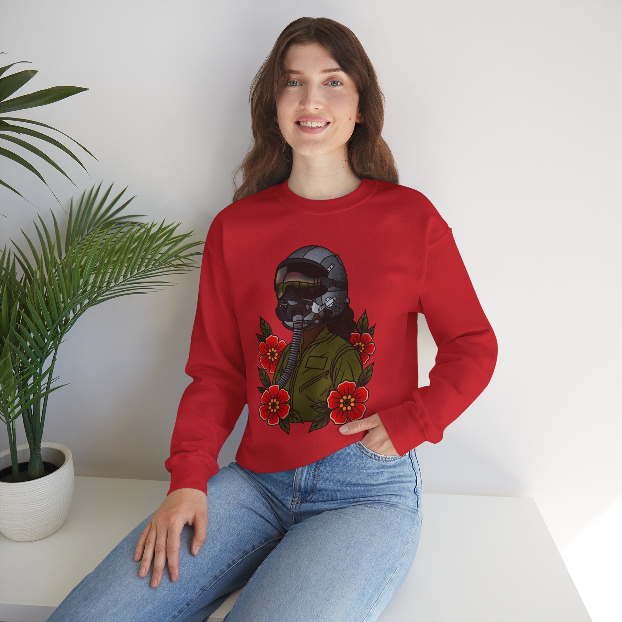 Fighter Pilot  Sweatshirt - Deep (Unisex)