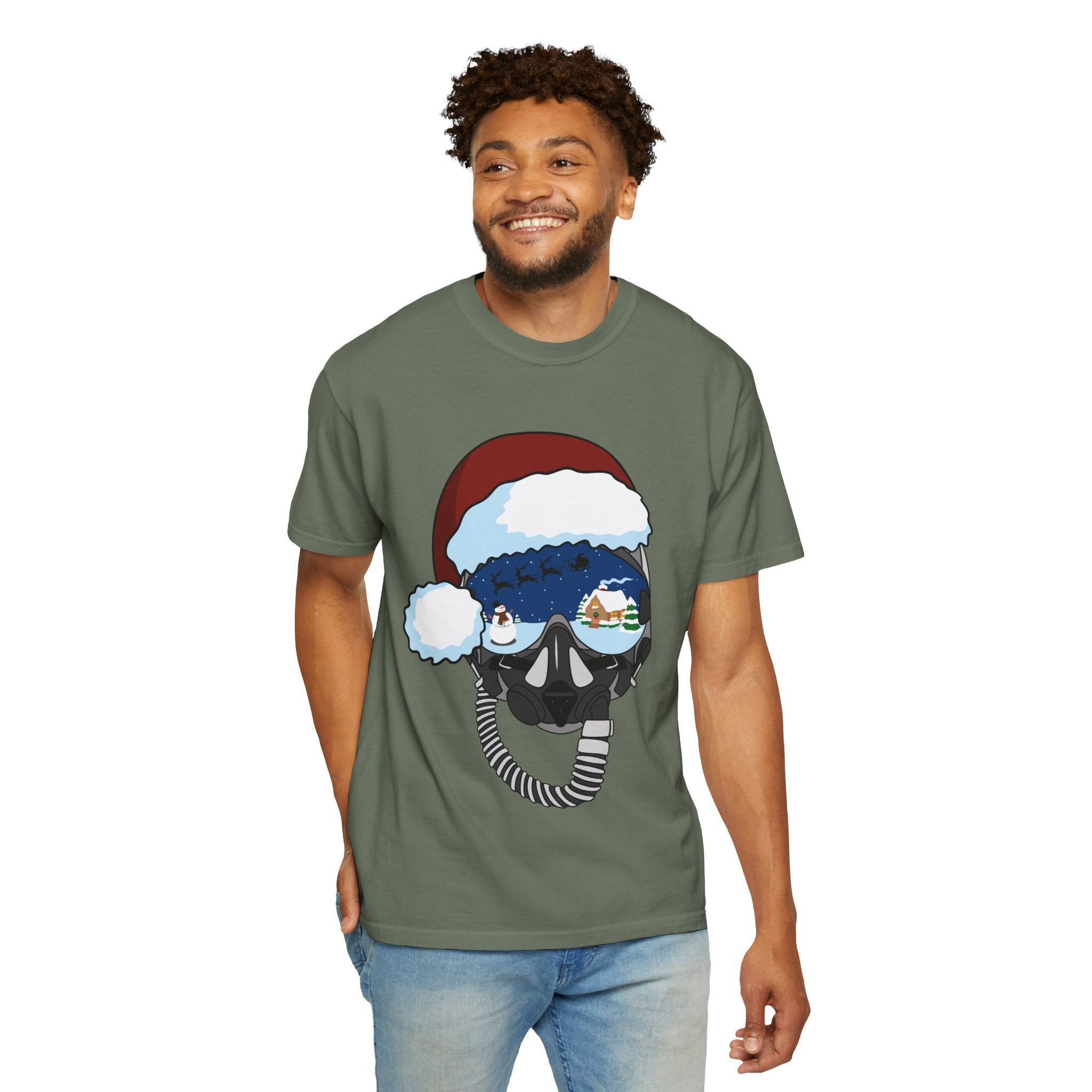 Santa Helmet Tee (Unisex)