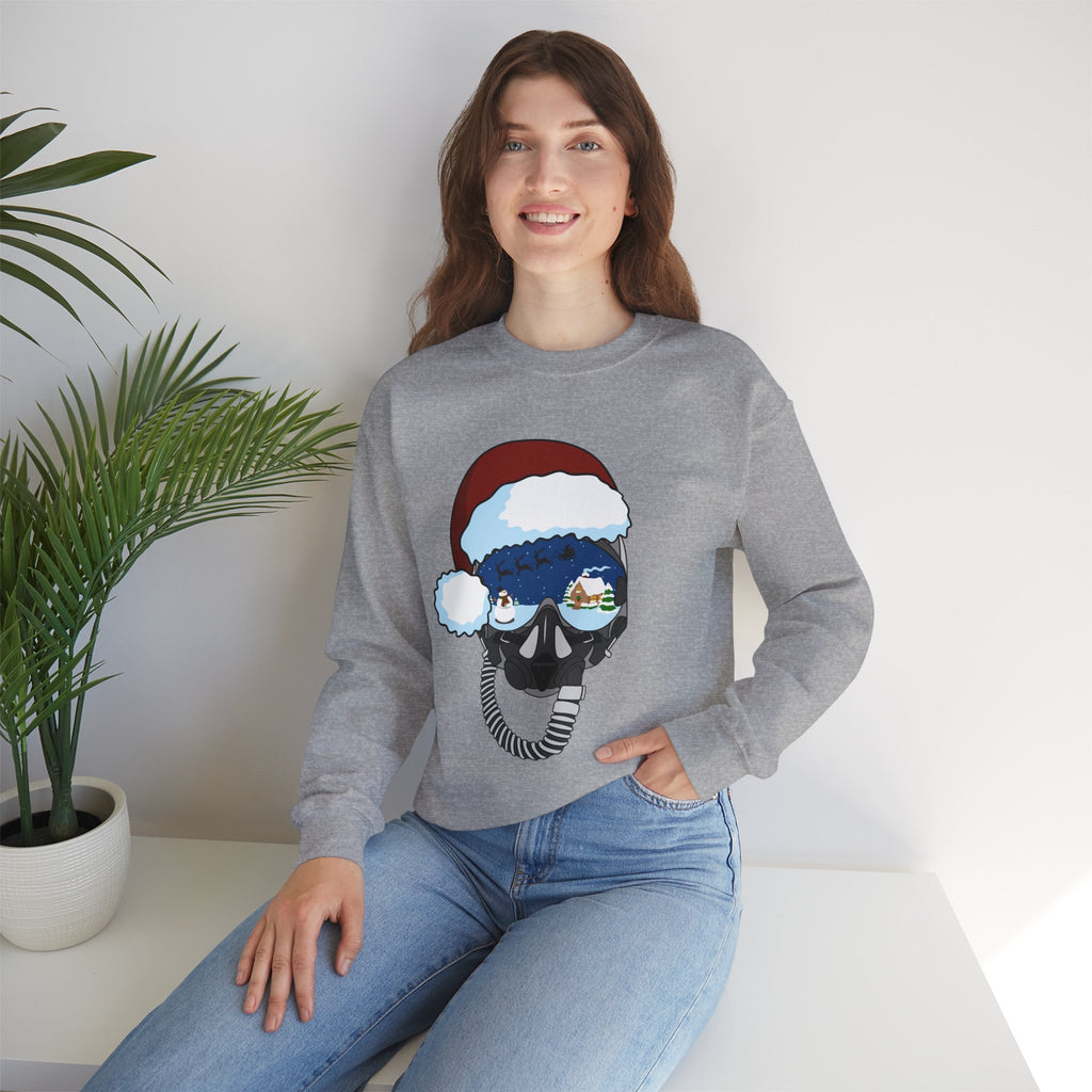 Santa Helmet Sweatshirt (Unisex)
