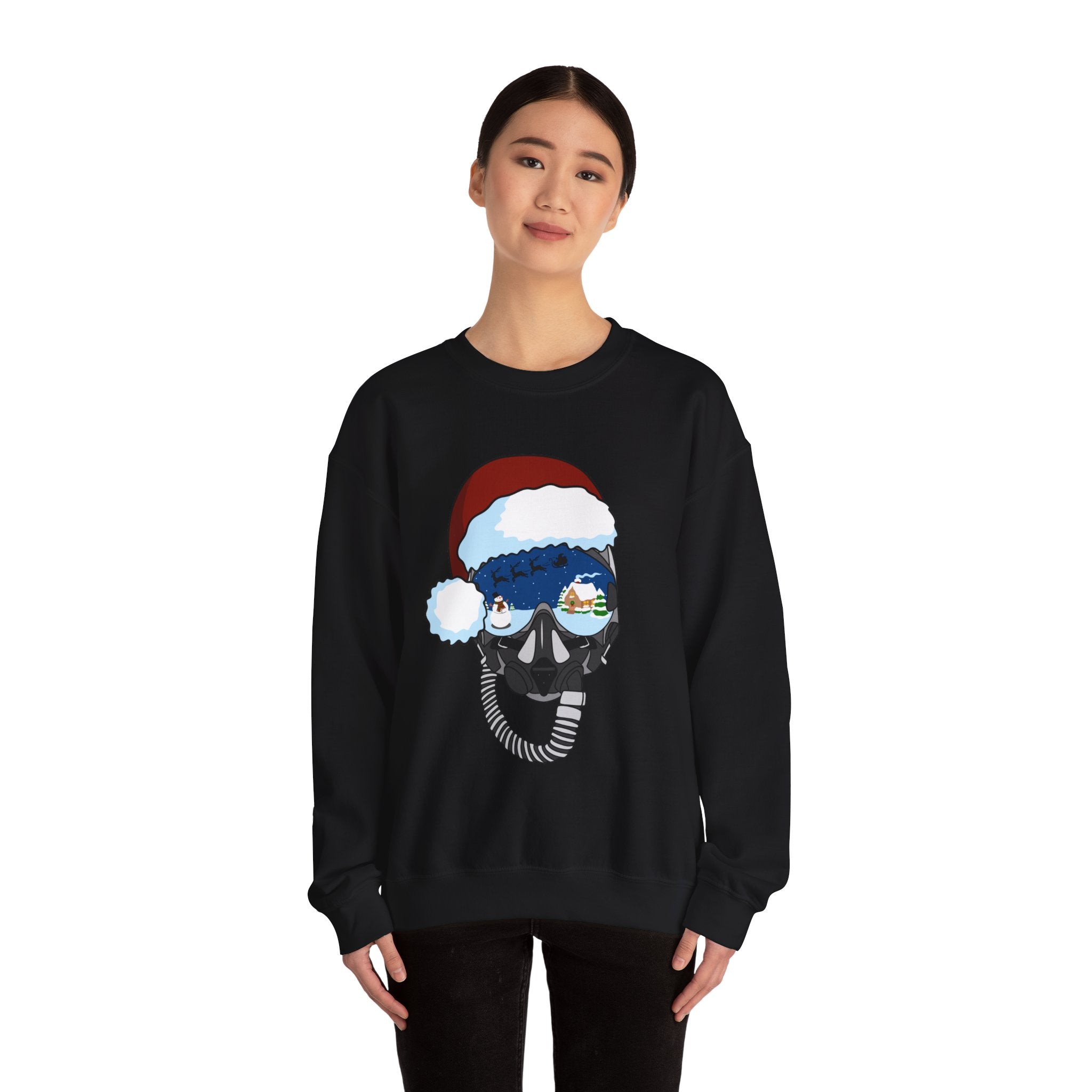 Santa Helmet Sweatshirt (Unisex)
