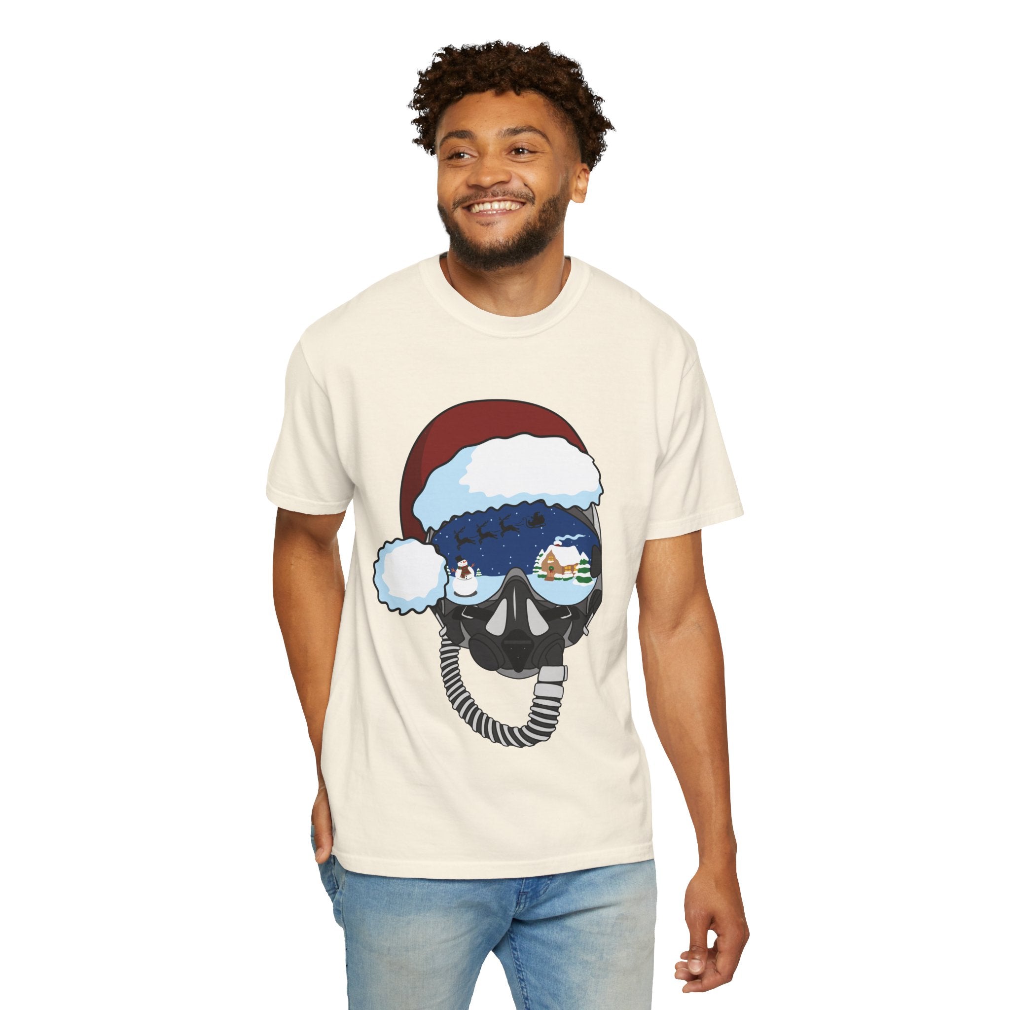 Santa Helmet Tee (Unisex)