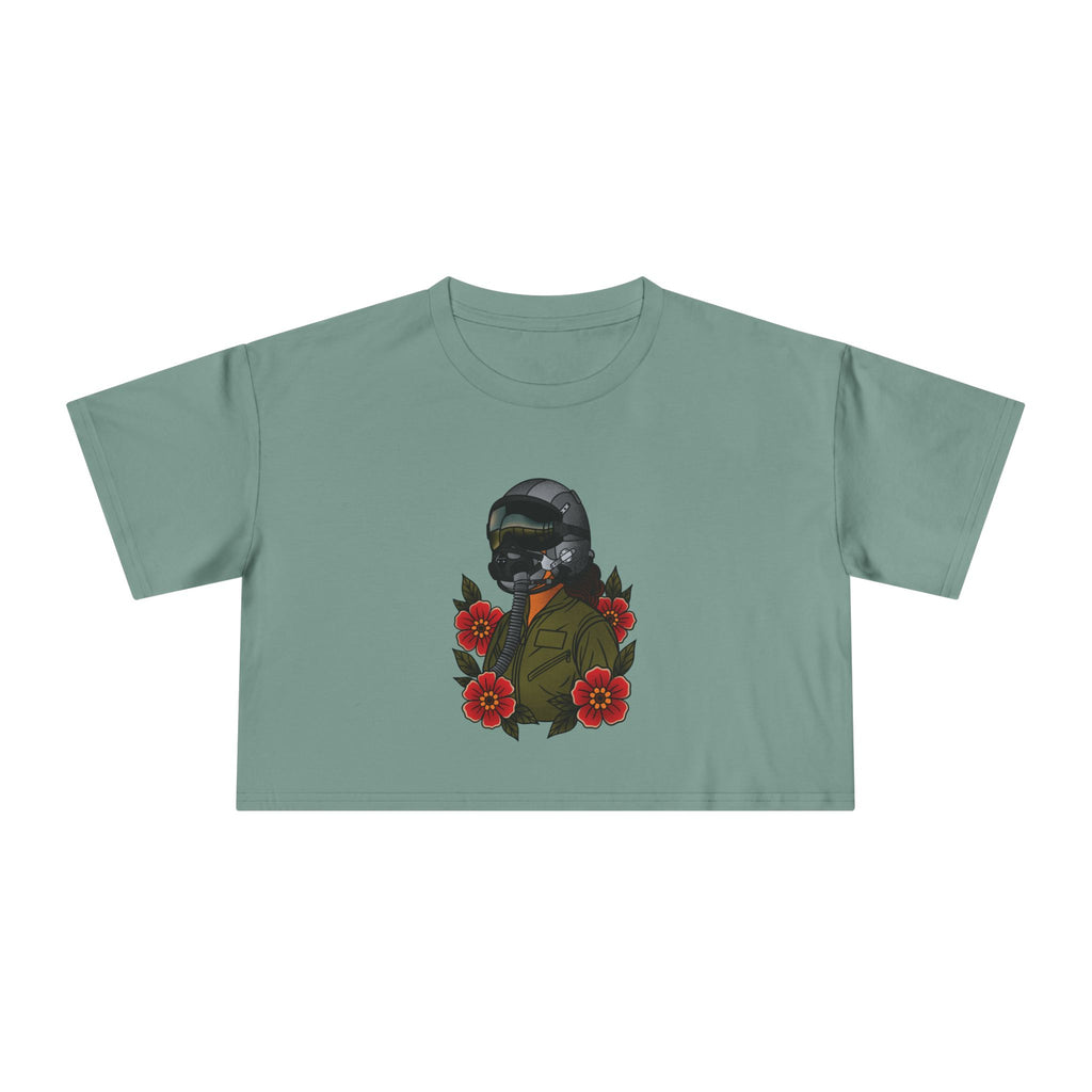 Fighter Pilot Crop Tee - Traditional