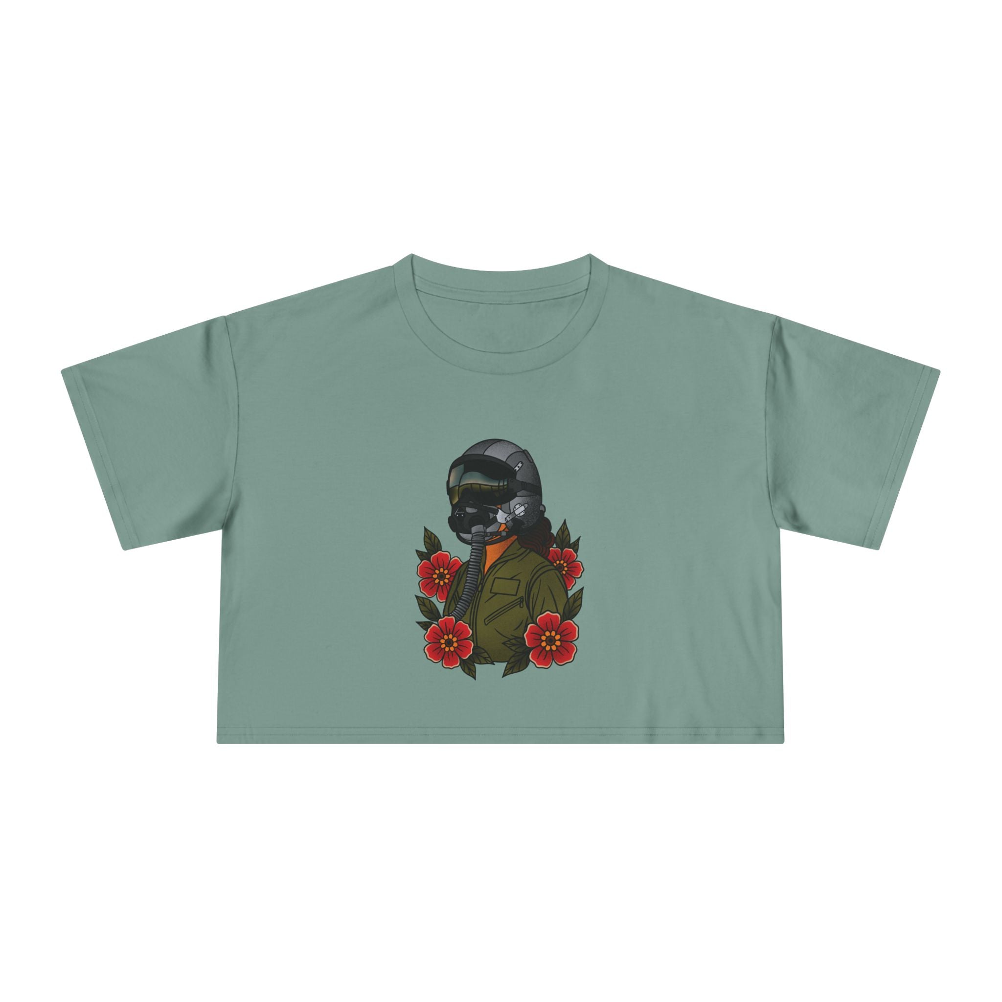 Fighter Pilot Crop Tee - Traditional