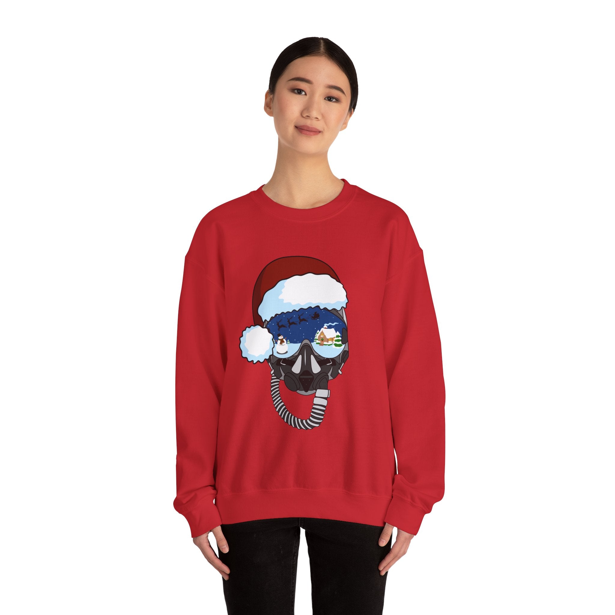 Santa Helmet Sweatshirt (Unisex)