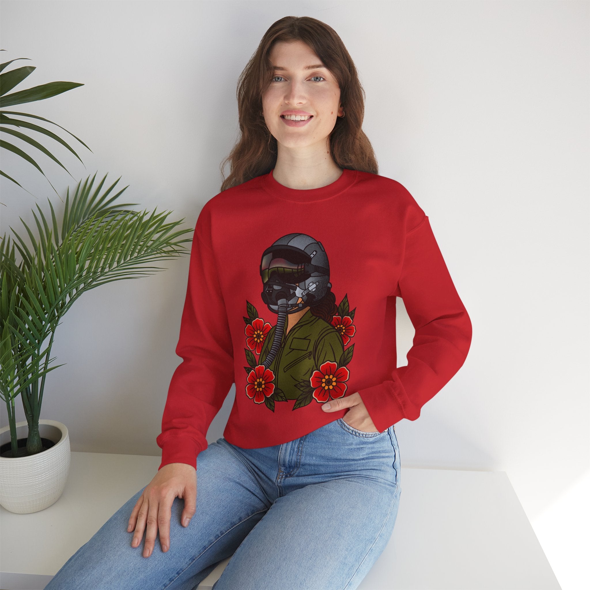 Fighter Pilot Sweatshirt - Fair (Unisex)